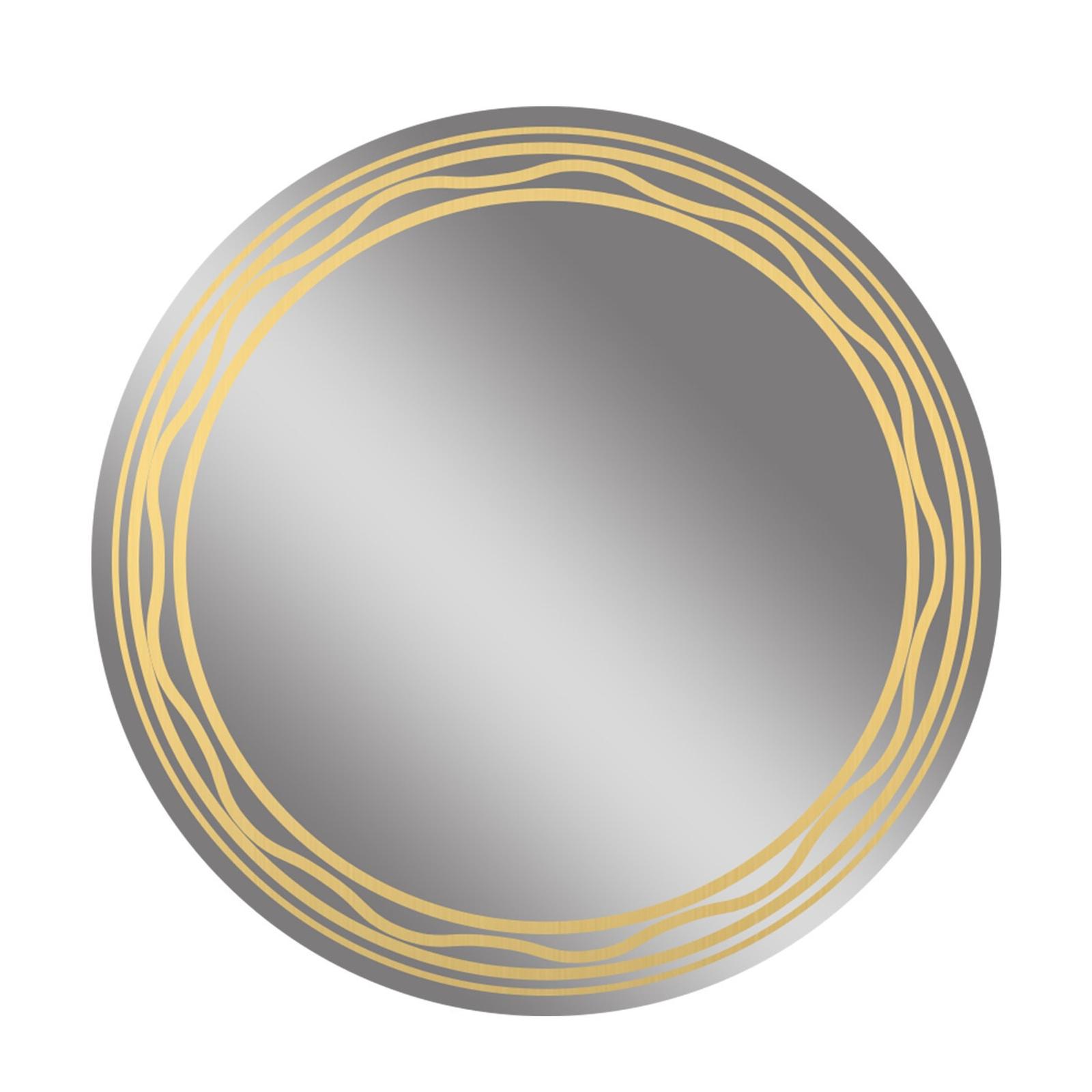 Oglinda decorativa Class Mirrors D11, sablata auriu, rotunda, 70 x 70 cm