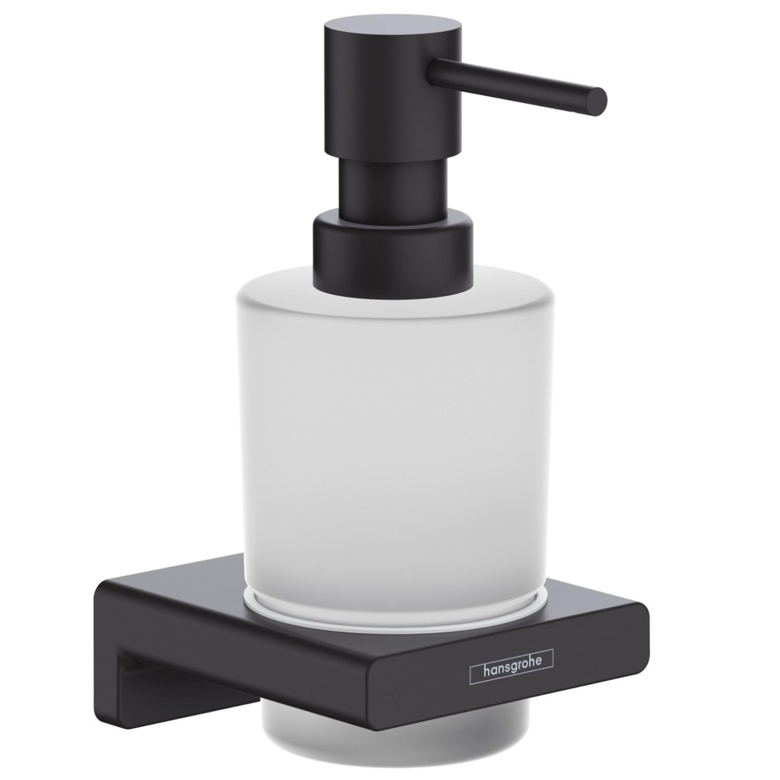 Dozator sapun Hansgrohe AddStoris 41745670, sticla, montaj suspendat, 200 ml