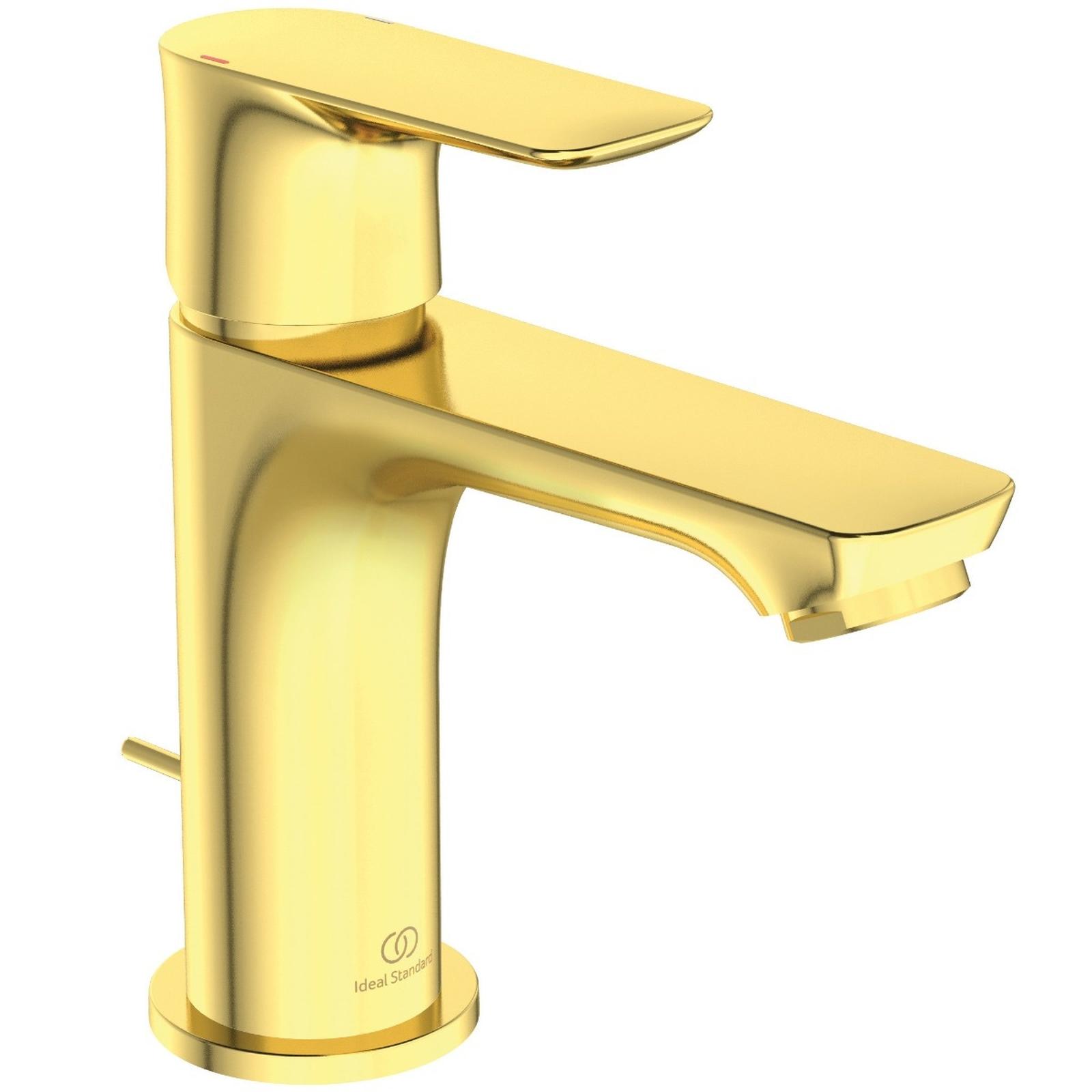 Ideal Standard Connect Air Gold A7007A2, baterie baie pentru lavoar,  montaj stativ, monocomanda, finisaj auriu