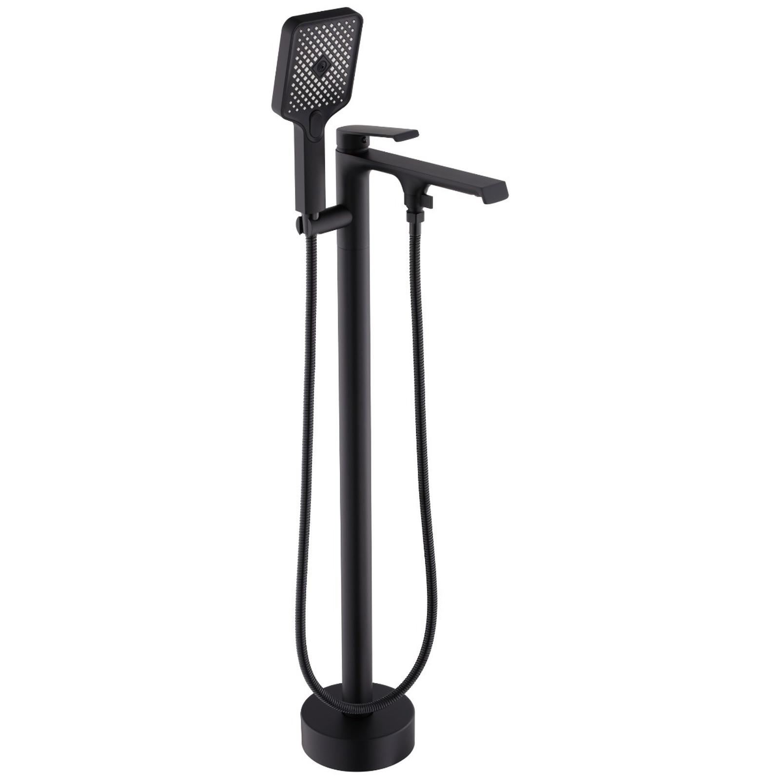 Baterie baie Kadda Girard MY2061-38B, montaj stativ, monocomanda, finisaj negru, set dus inclus Baterie baie Kadda Girard MY2061-38B, montaj stativ, monocomanda, finisaj negru, set dus inclus