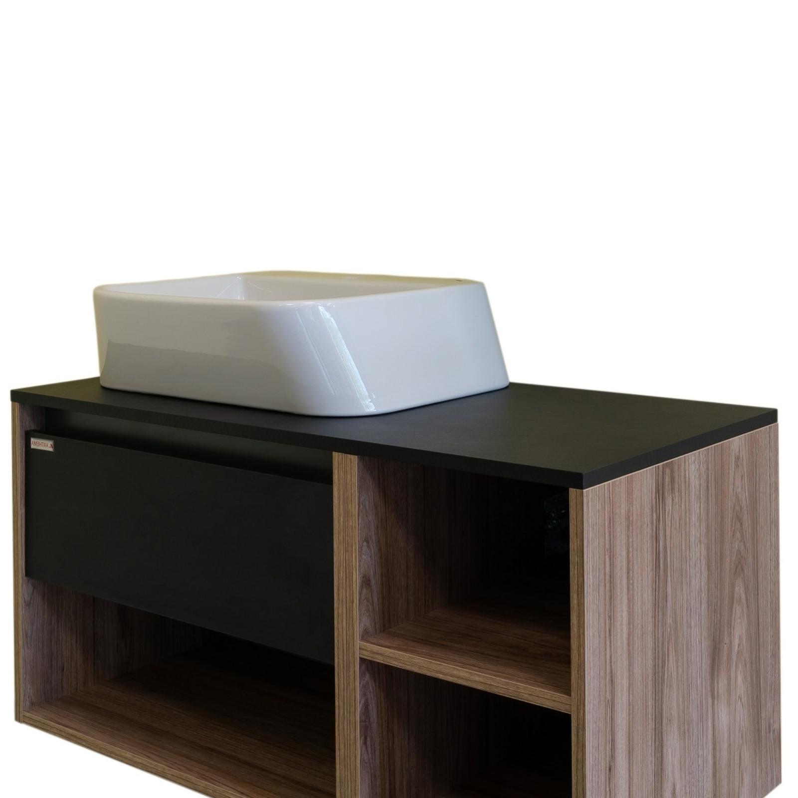 Lavoar Arthema Space 0042SP, montaj pe blat, alb, dreptunghiular, 50.5 cm