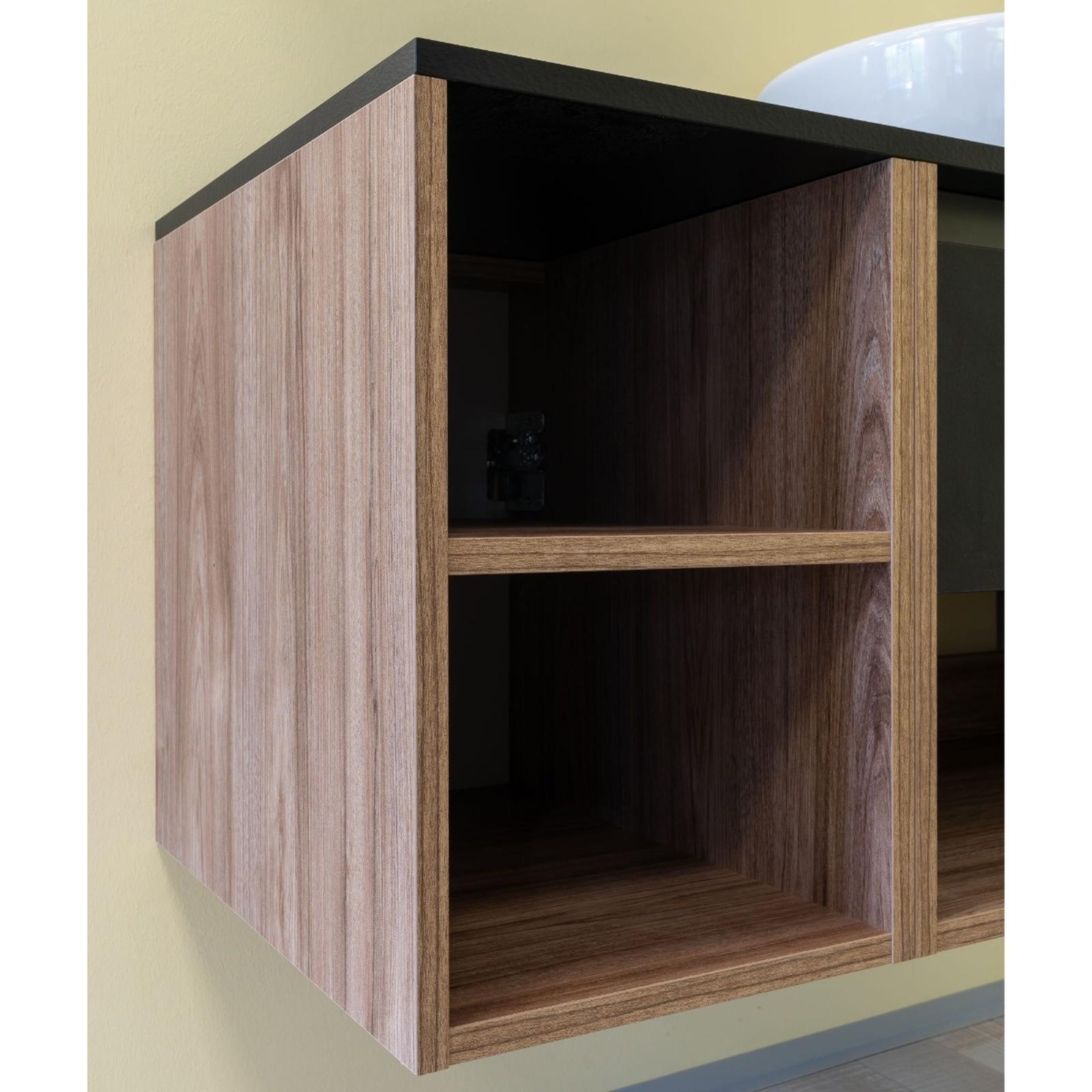 Extensie masca Arthema Space baie, cu polita, stejar, montaj suspendat, 30 x 46 x 44 cm