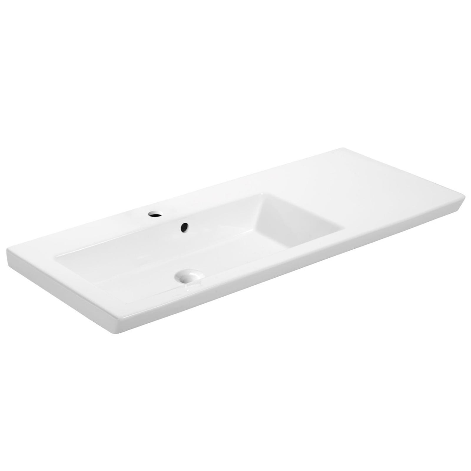 Lavoar  Goodmob Isik 100 incastrat baie, alb, dreptunghiular, 100 cm