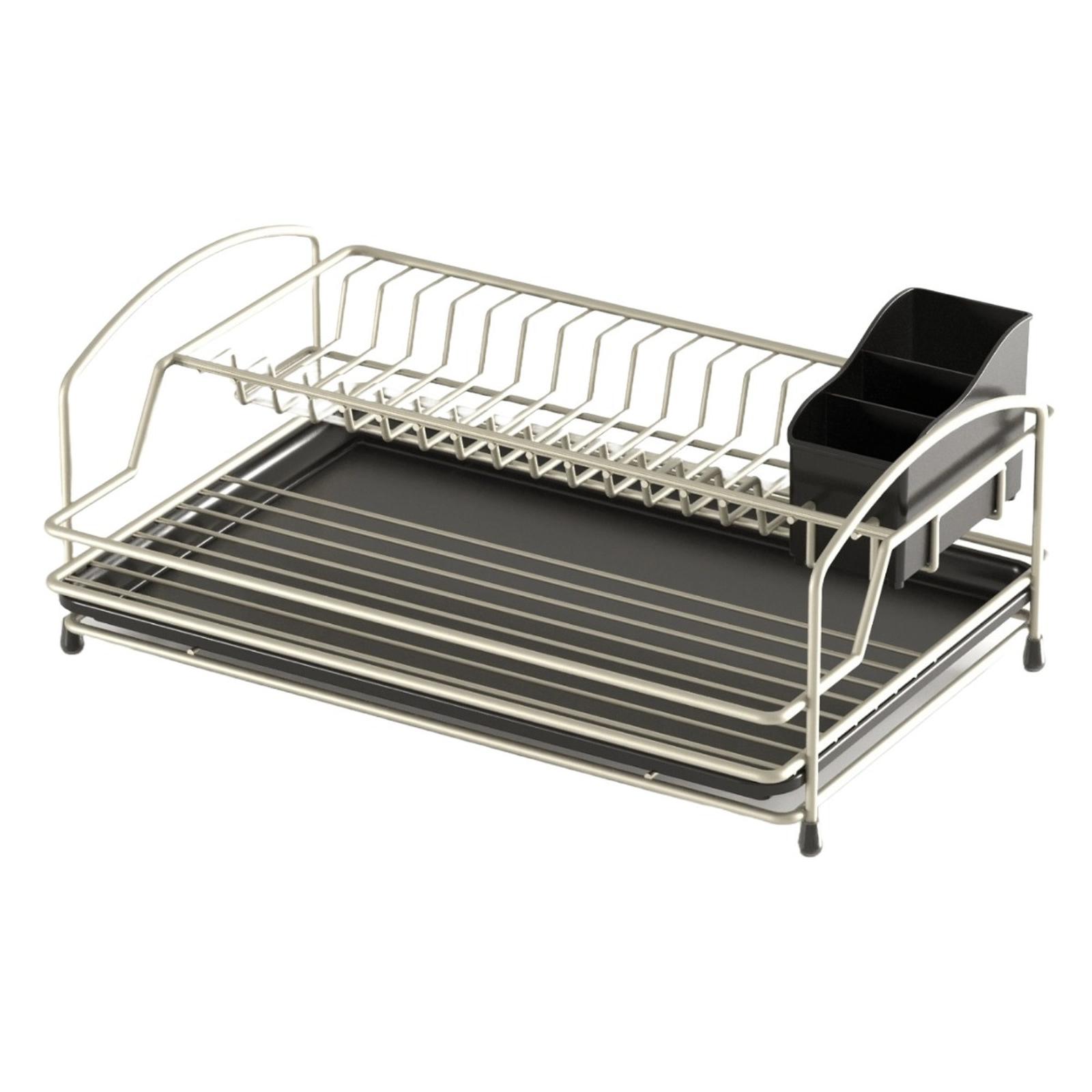 Suport pentru vase KB008, inox, argintiu + negru, 34 x 50 x 22 cm