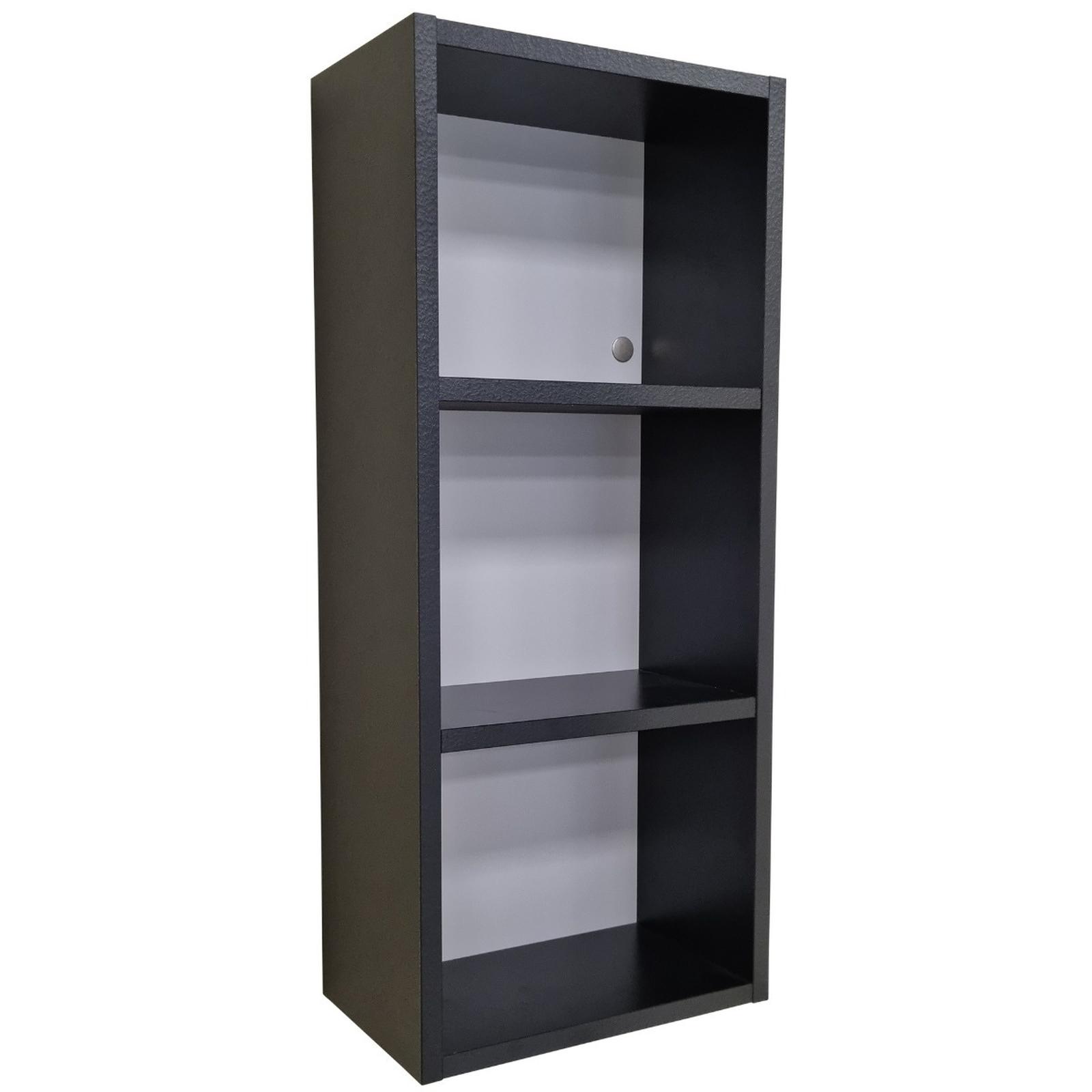 Dulap baie suspendat Arthema Space 7007-NR5, fara usa, negru mat, 30 x 70 x 18 cm