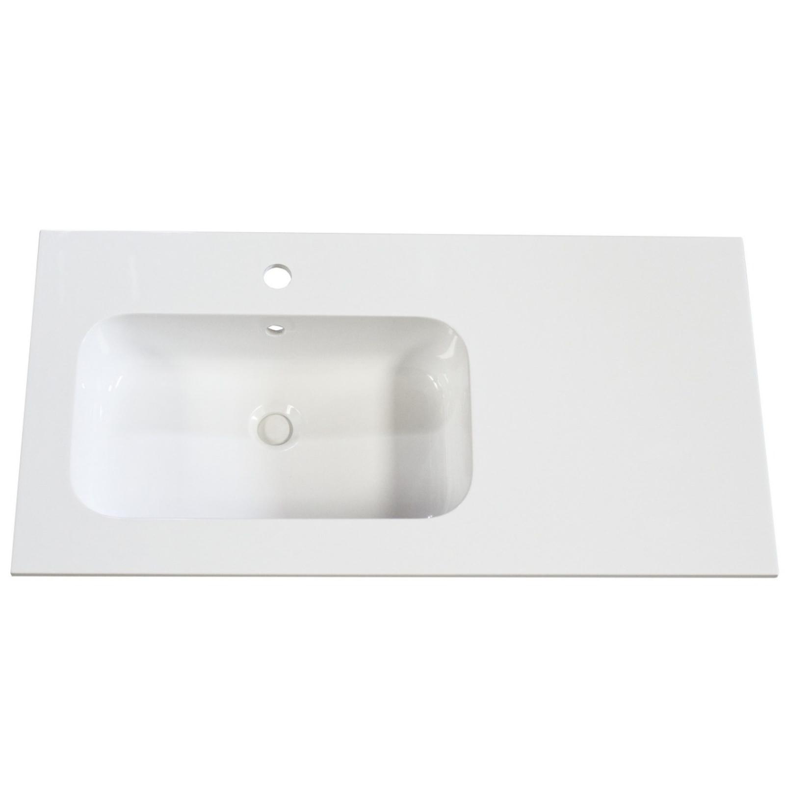 Lavoar incastrat baie Arthema Space, alb, dreptunghiular, 90 cm