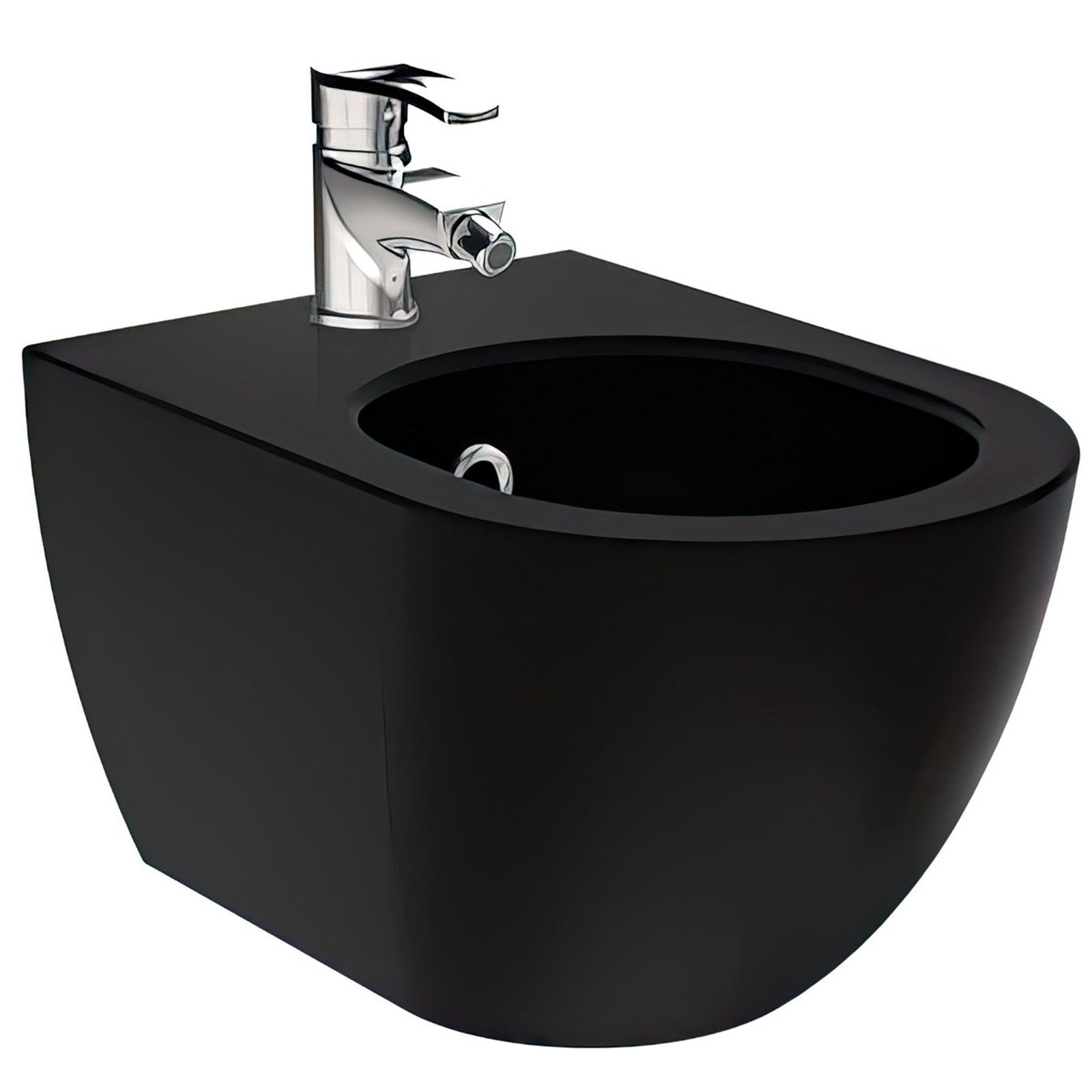 Bideu Creavit Free suspendat S00821, negru, 36 x 50.6 x 29 cm