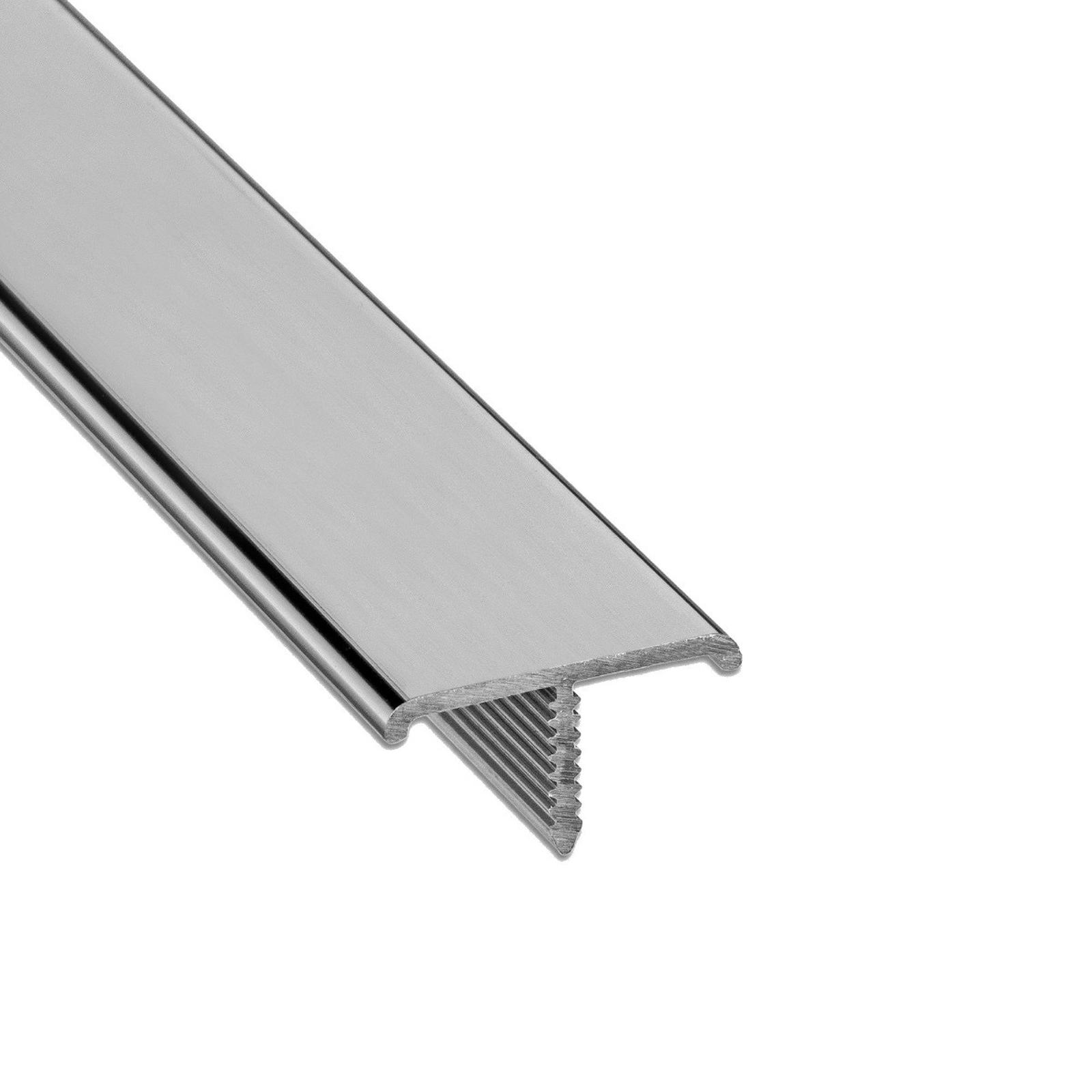 Profil aluminiu de trecere gresie - parchet, argintiu, t-20mm 0la20pb 2.5 m