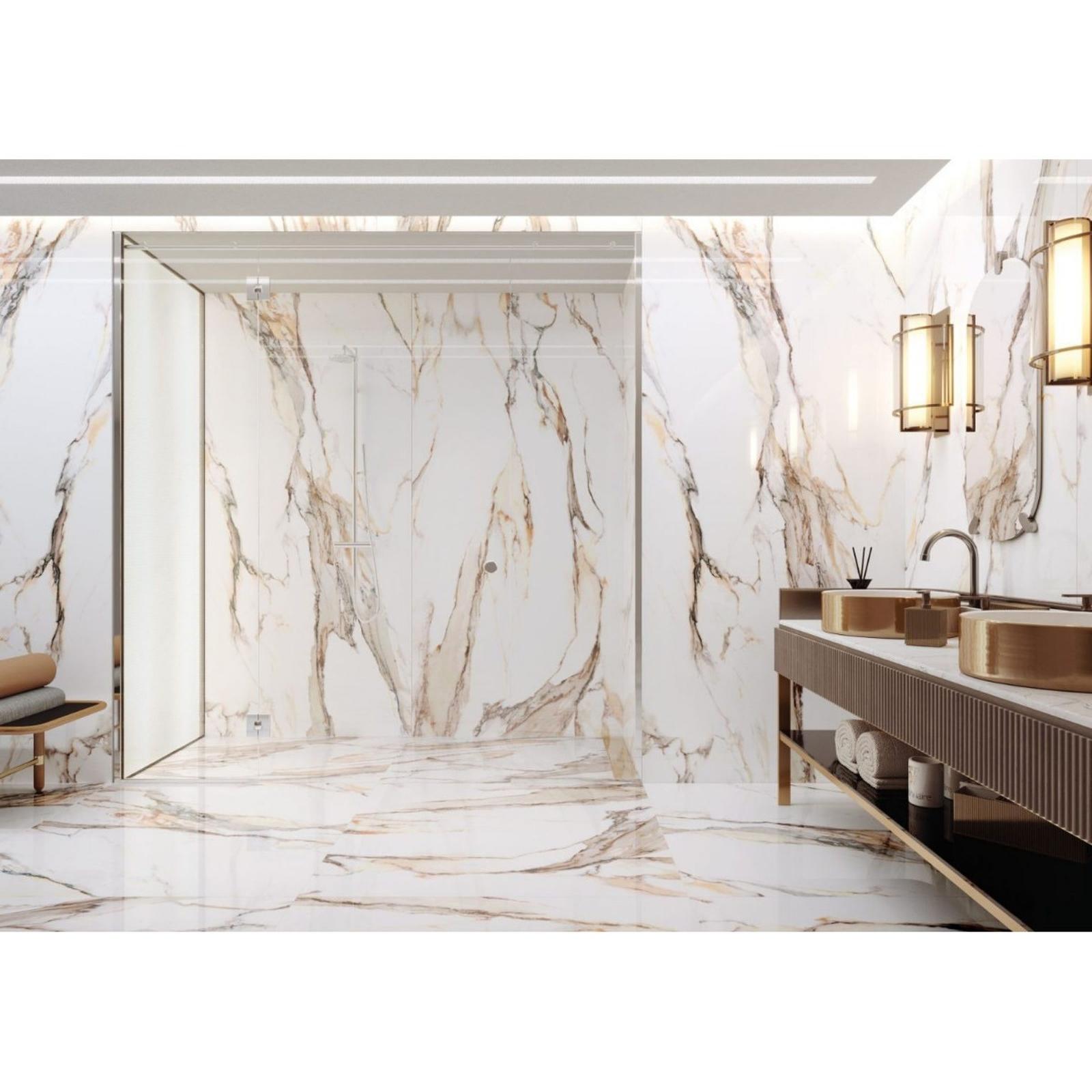 Gresie Calacatta Gold exterior / interior portelanata , 59.7 x 119.7 cm Gresie Calacatta Gold exterior / interior portelanata , 59.7 x 119.7 cm