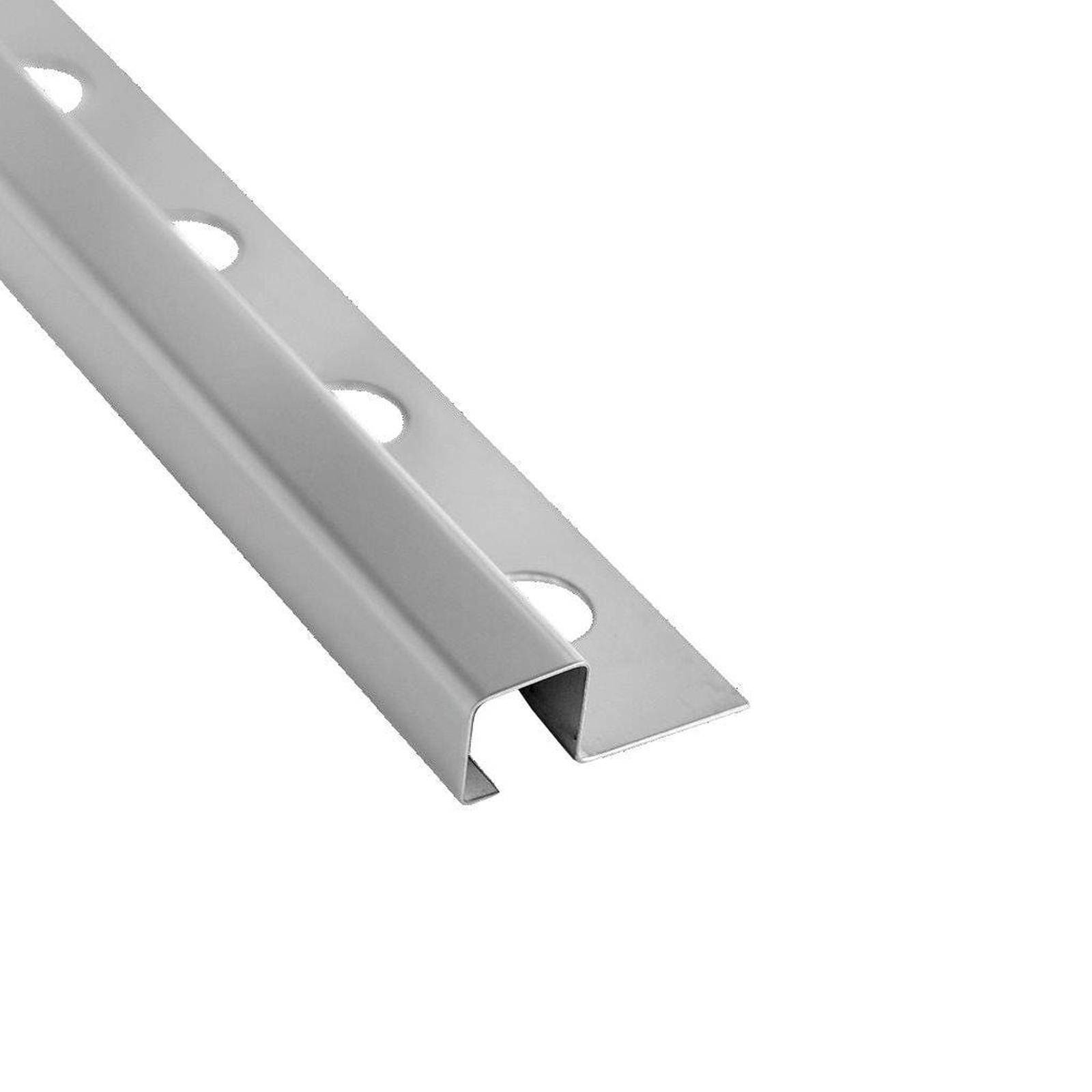 Profil inox pentru gresie si faianta Listelo, argintiu, mat, 12 x 12 mm, 2.6 m