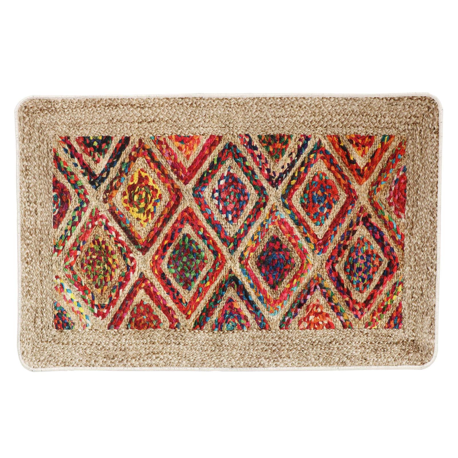 Covor Brillant BYD 38024, 80 x 120 cm, geometric, poliester, multicolor, dreptunghiula