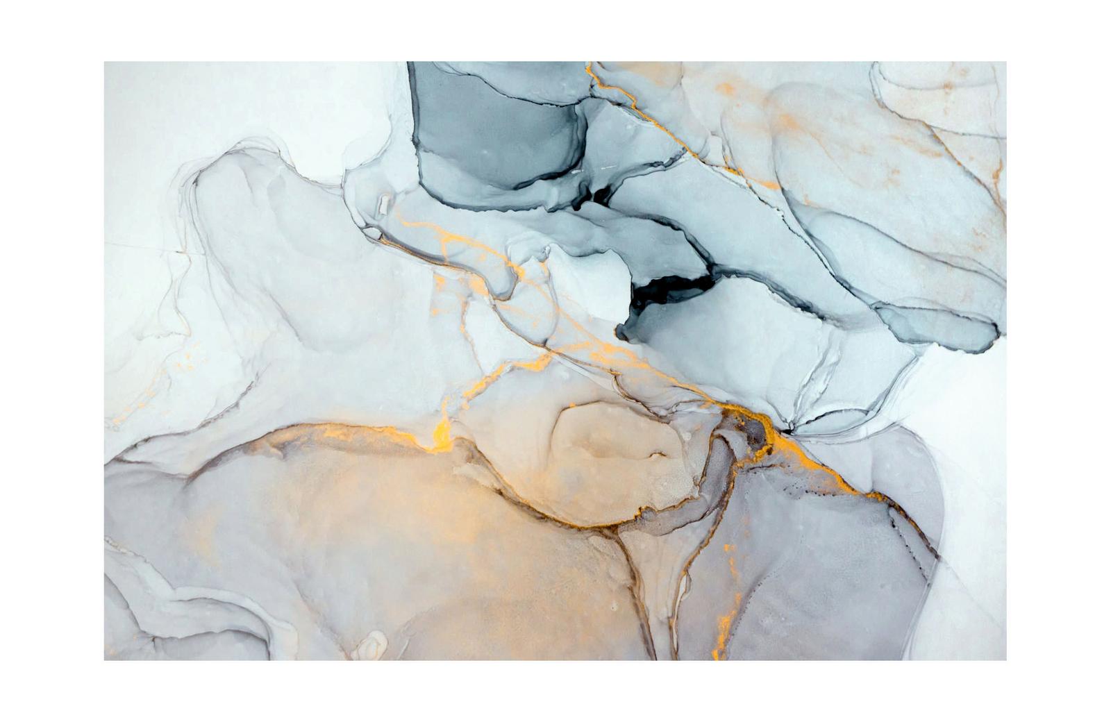 Panou decorativ sticla, pentru bucatarie / baie DKEMG42, aspect abstract, 2600 x 600 x 4 mm