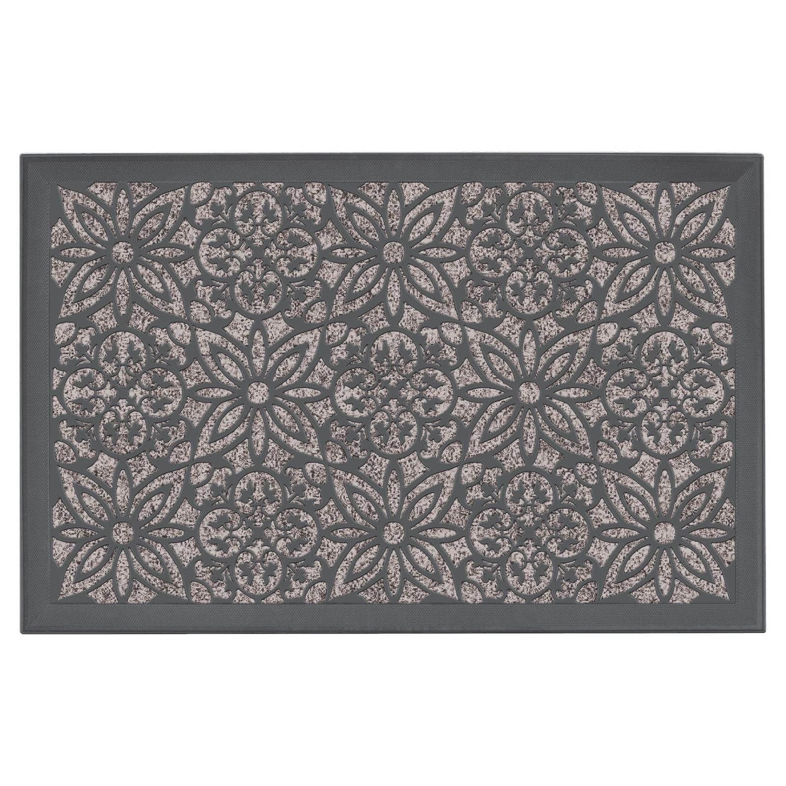 Covor intrare Gemitex 40036, 40 x 60 cm, polipropilena, gri, dreptunghiular