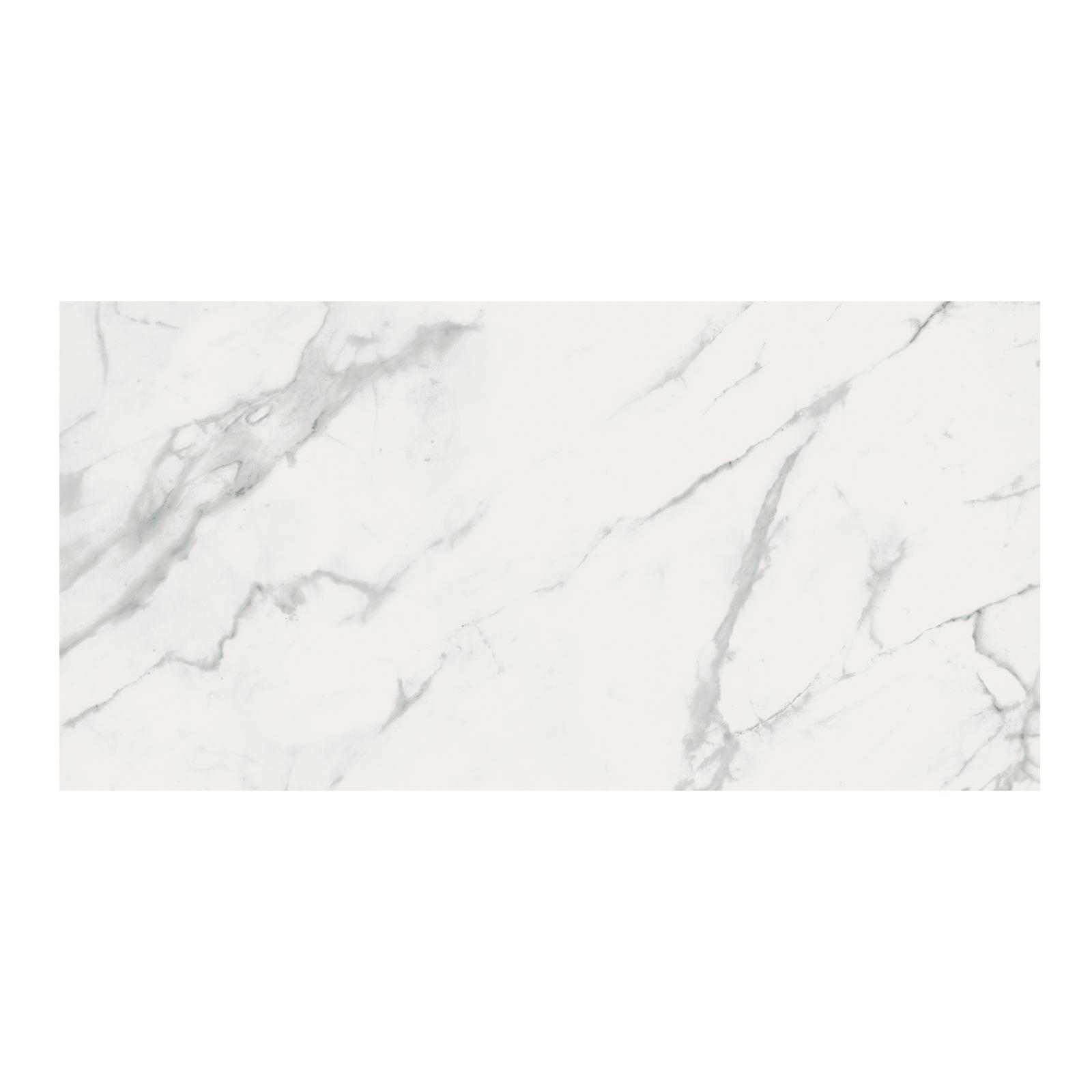 Gresie Calacatta Marble, 59.8 x 119.8 cm, alb, mata, rectificata, aspect marmura
