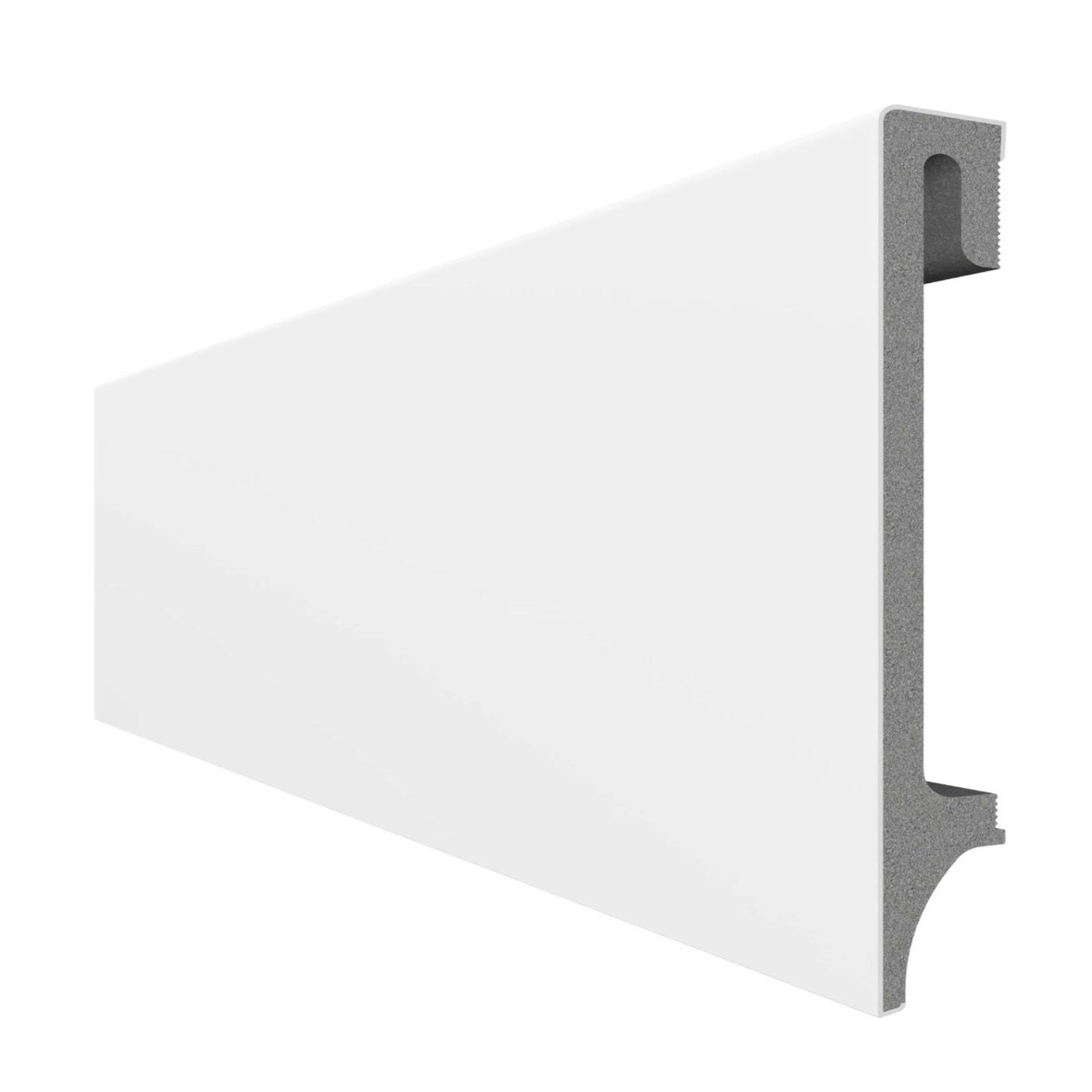 Plinta Vox Espumo ESP501, alb, 2400 x 120 x 16 mm