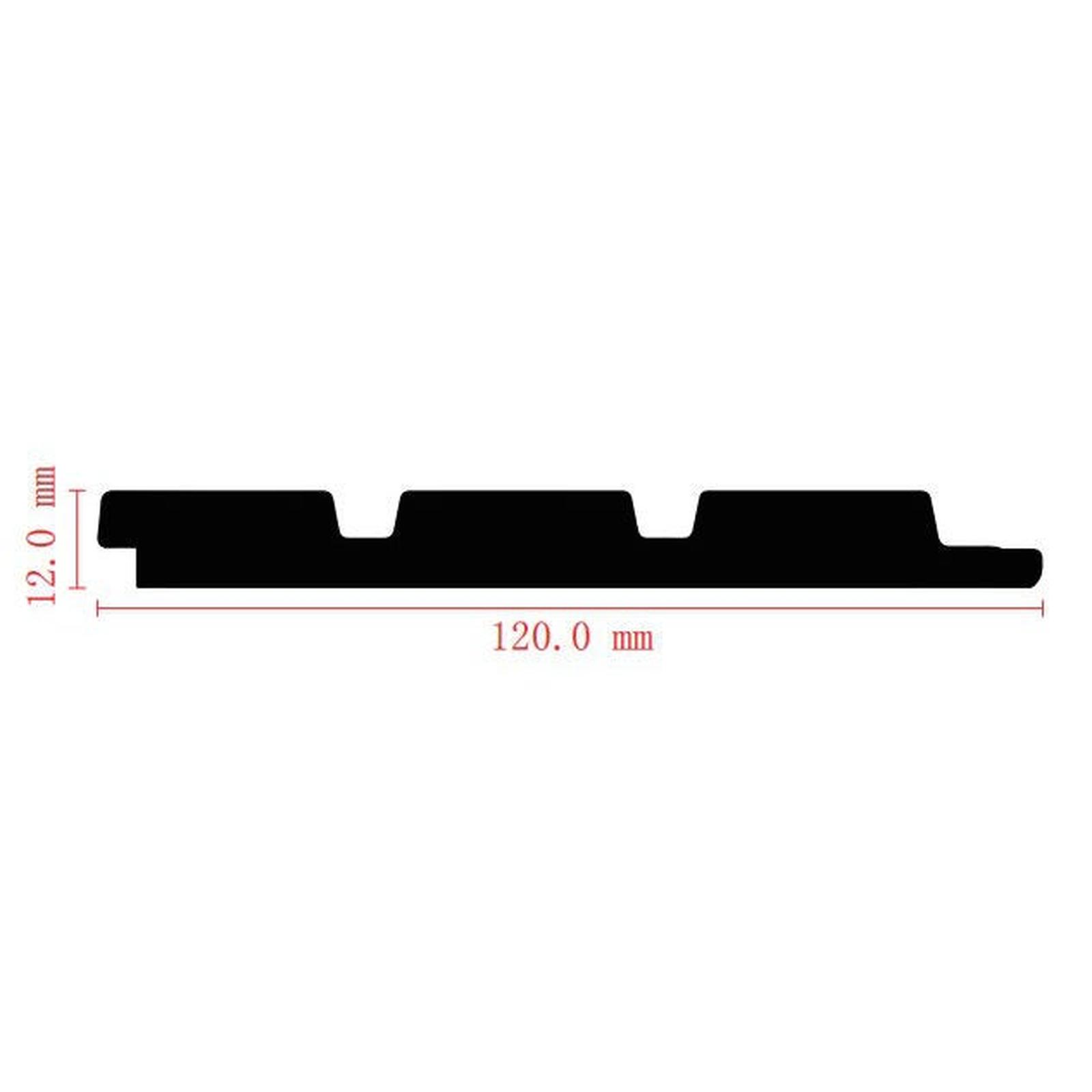 Riflaj decorativ tip panou, polistiren extrudat, Power Ray AM1315, gri, 2700 x 120 x 12 mm