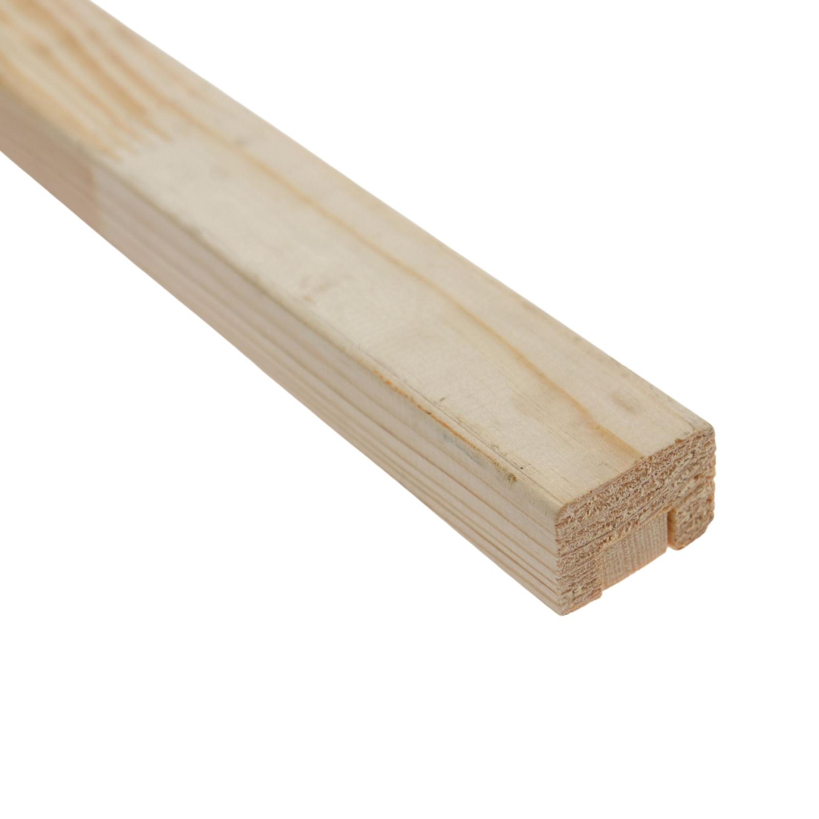 Riflaj decorativ pentru perete, pin, Eurobyota, natur, 2700 x 35 x 24 mm