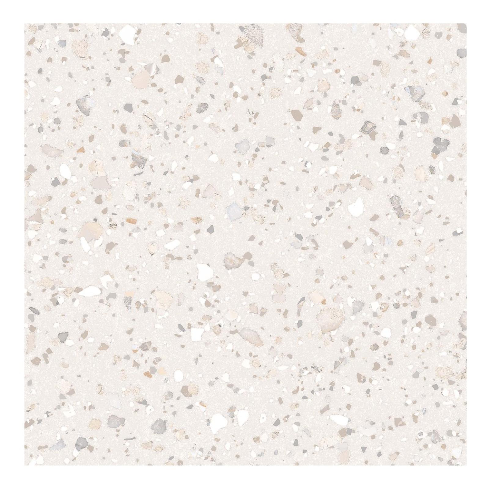 Gresie portelanata Belfast White 60 x 60 cm, crem, mata, rectificata, aspect piatra