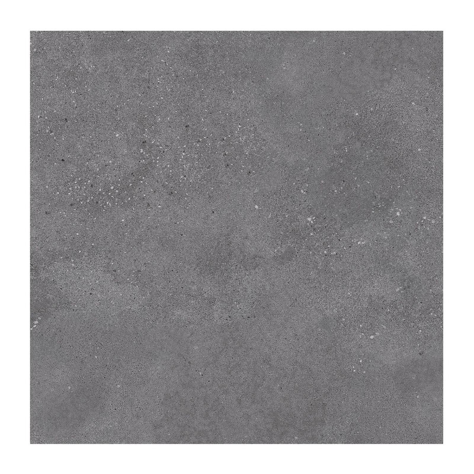 Gresie exterior / interior portelanata Rako Betonico Black, 60 x 60 cm, negru, mata, rectificata, aspect piatra