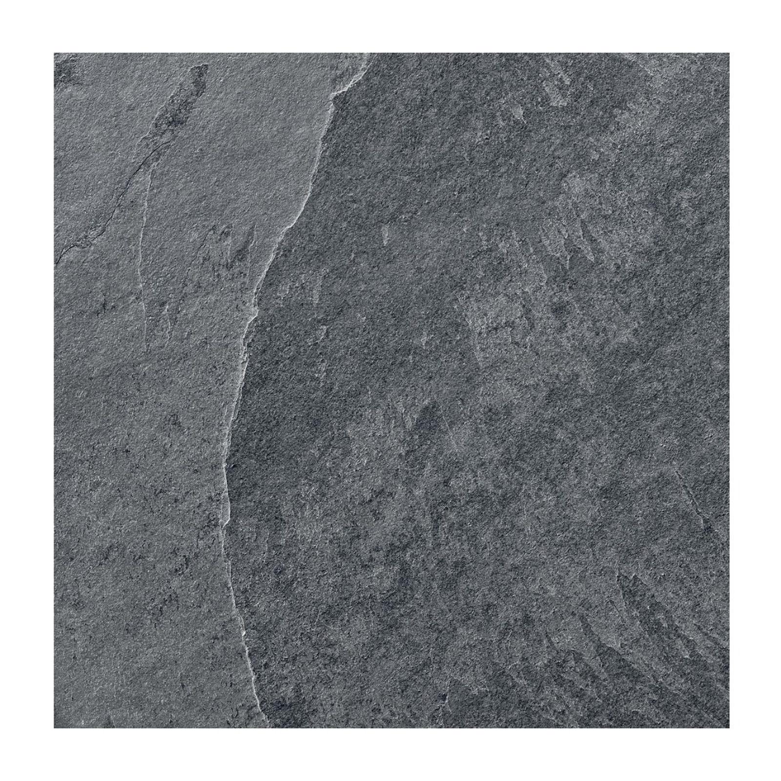 Gresie exterior / interior portelanata Ayres Rock Nero, 60 x 60 cm, gri, mata, rectificata, aspect ciment