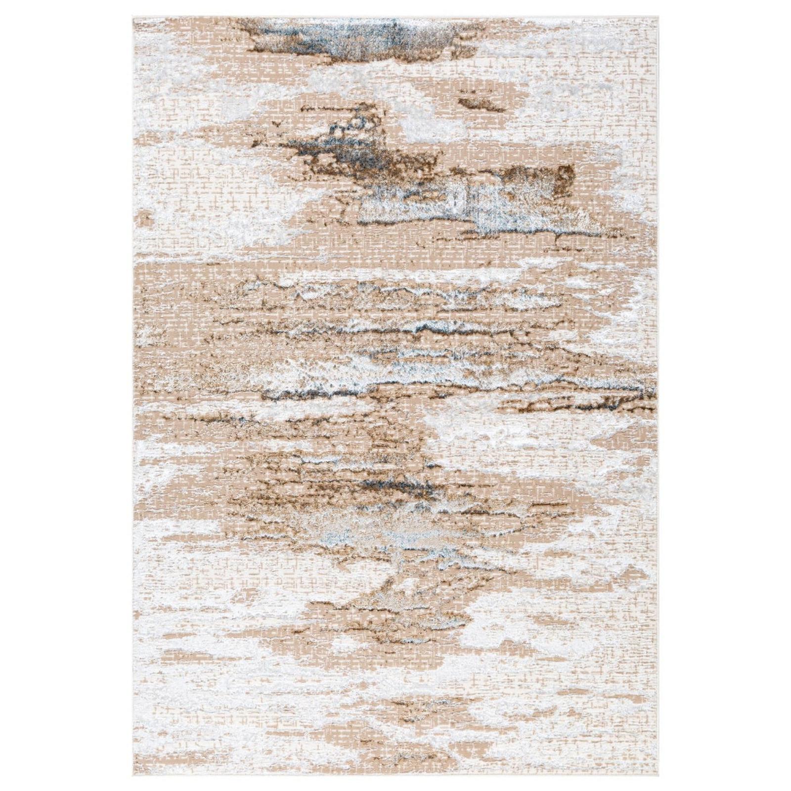 Covor living / dormitor Oriental Weavers Evaz 28001-WD5-W, 160 x 235 cm, modern, poliester, crem + bej, dreptunghiular