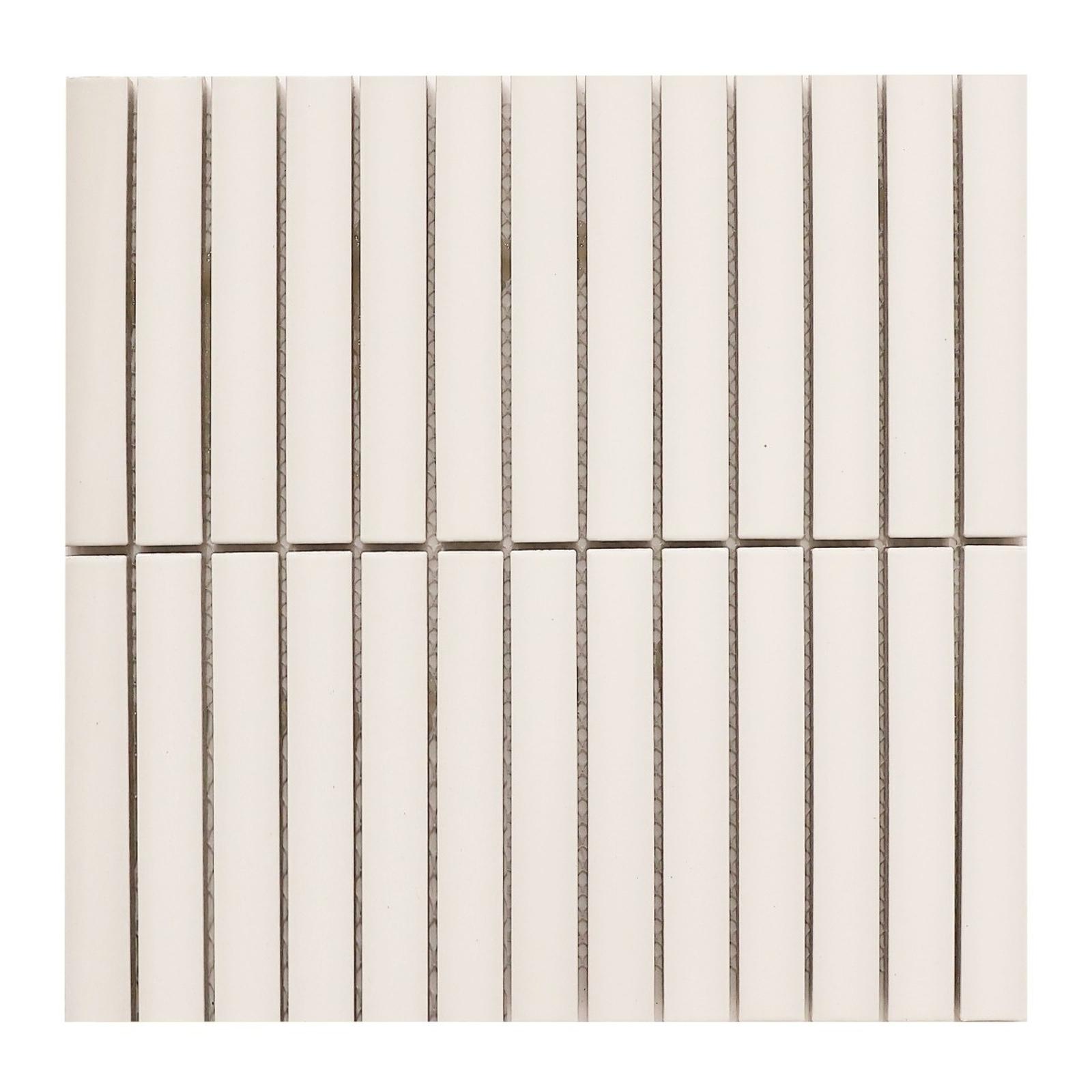 Mozaic Piano Snow, 29.6 x 29.9 cm, alb, mat