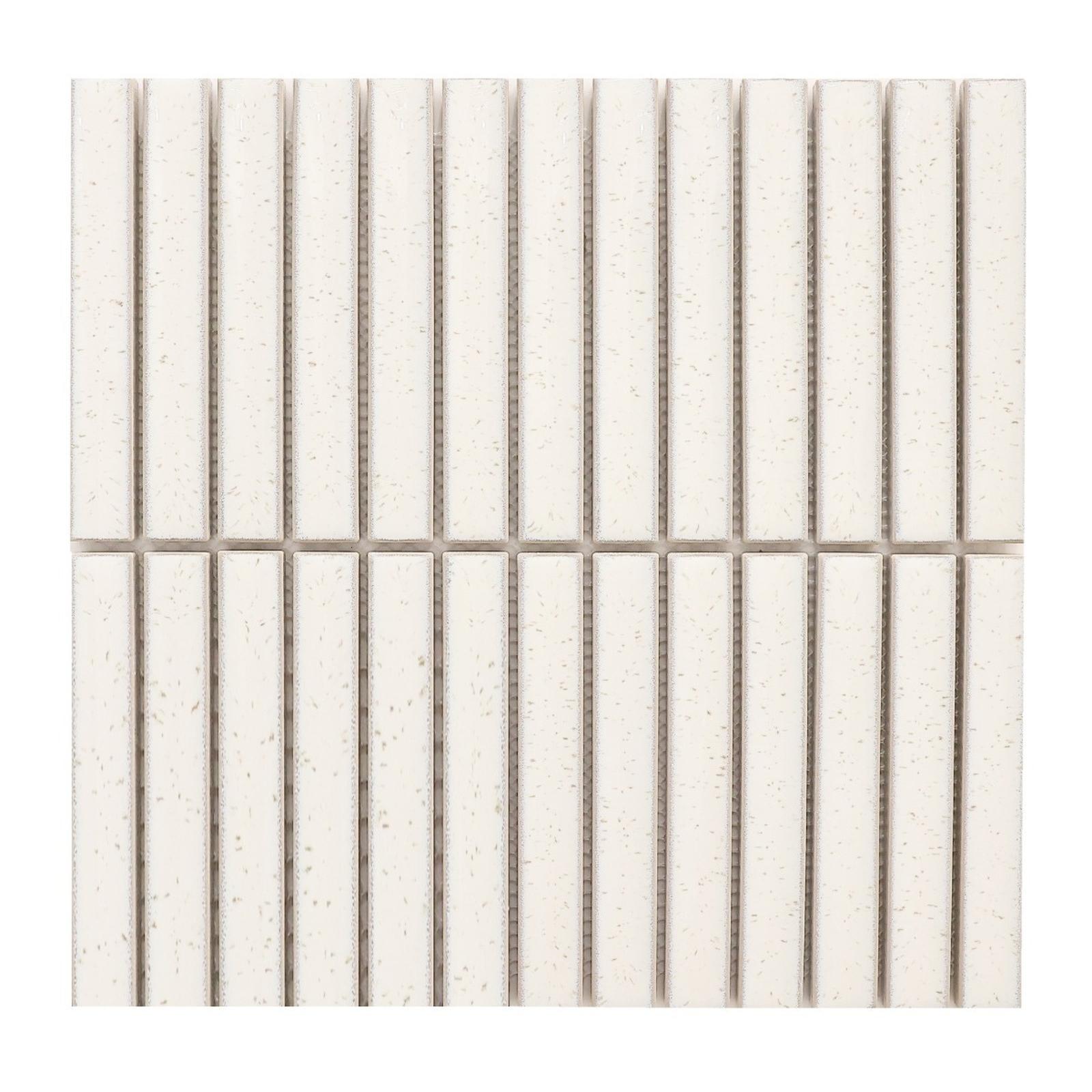 Mozaic Piano White 29.6 x 29.9 cm, alb, lucios