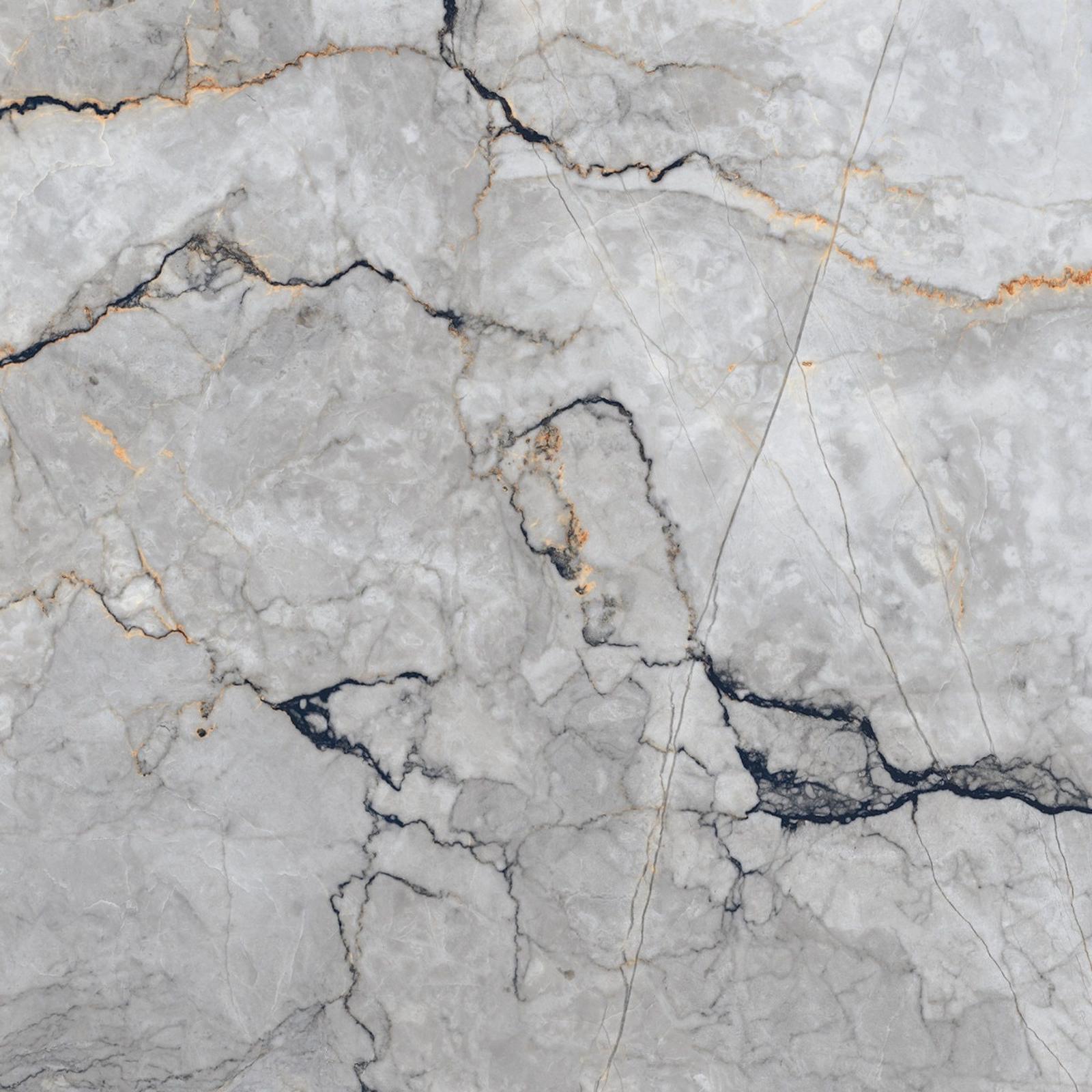 Gresie exterior / interior portelanata Silvestre Gris, 80 x 80 cm, gri, lucioasa, rectificata, aspect marmura