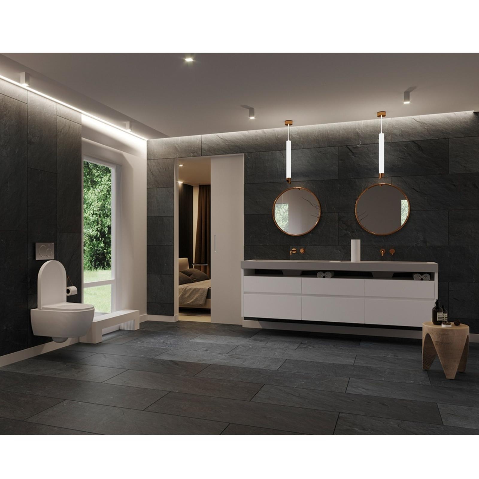Panou Classen Ceramin Tiles, 57614 Negrar Off Black, impermeabil, 1180 x 392 x 3 mm