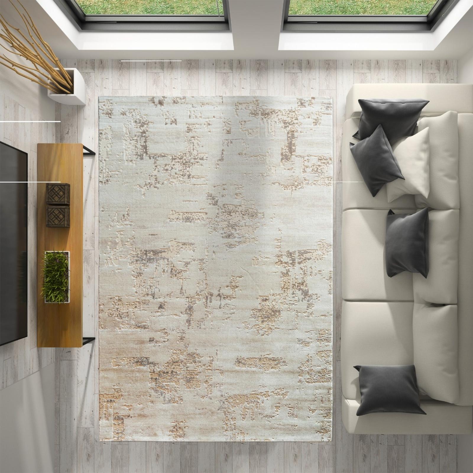 Covor Pierre Cardin Versay VP18A, 200 x 300 cm, modern, poliester, crem + bej, dreptunghiular