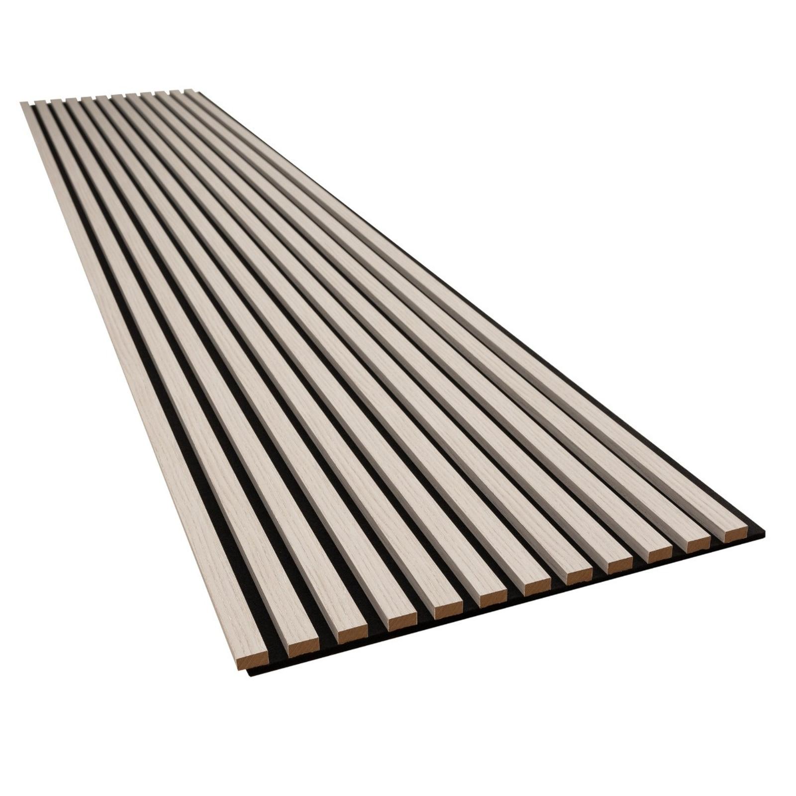 Riflaj Set 041 MDF  tip panou acustic,, stejar stary, 2600 x 134 x 20 mm