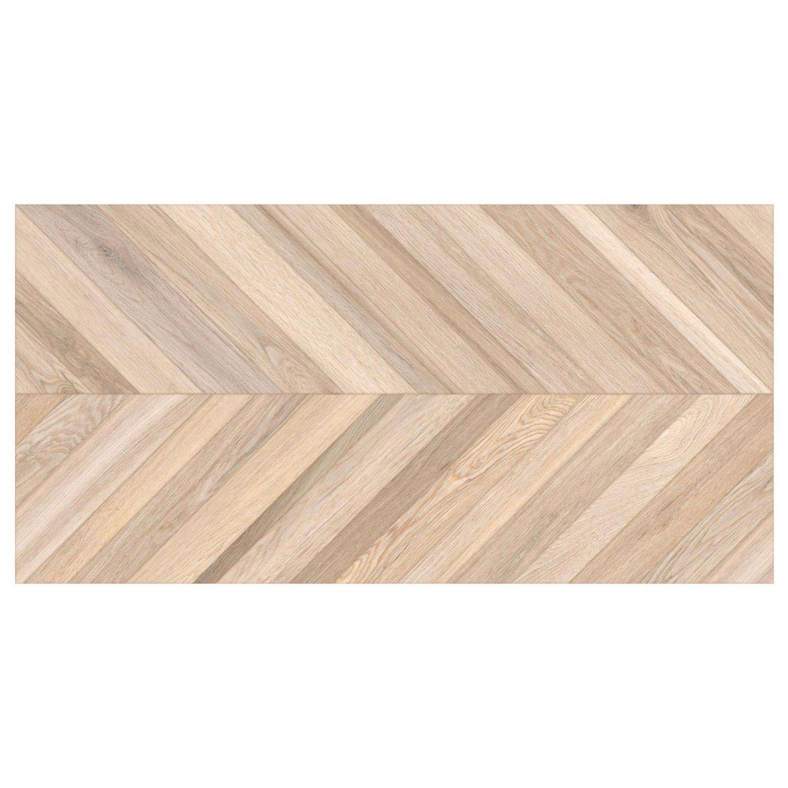 Gresie portelanata 6132 Chateau Beige, 60 x 120 cm, bej, mata, rectificata, aspect lemn