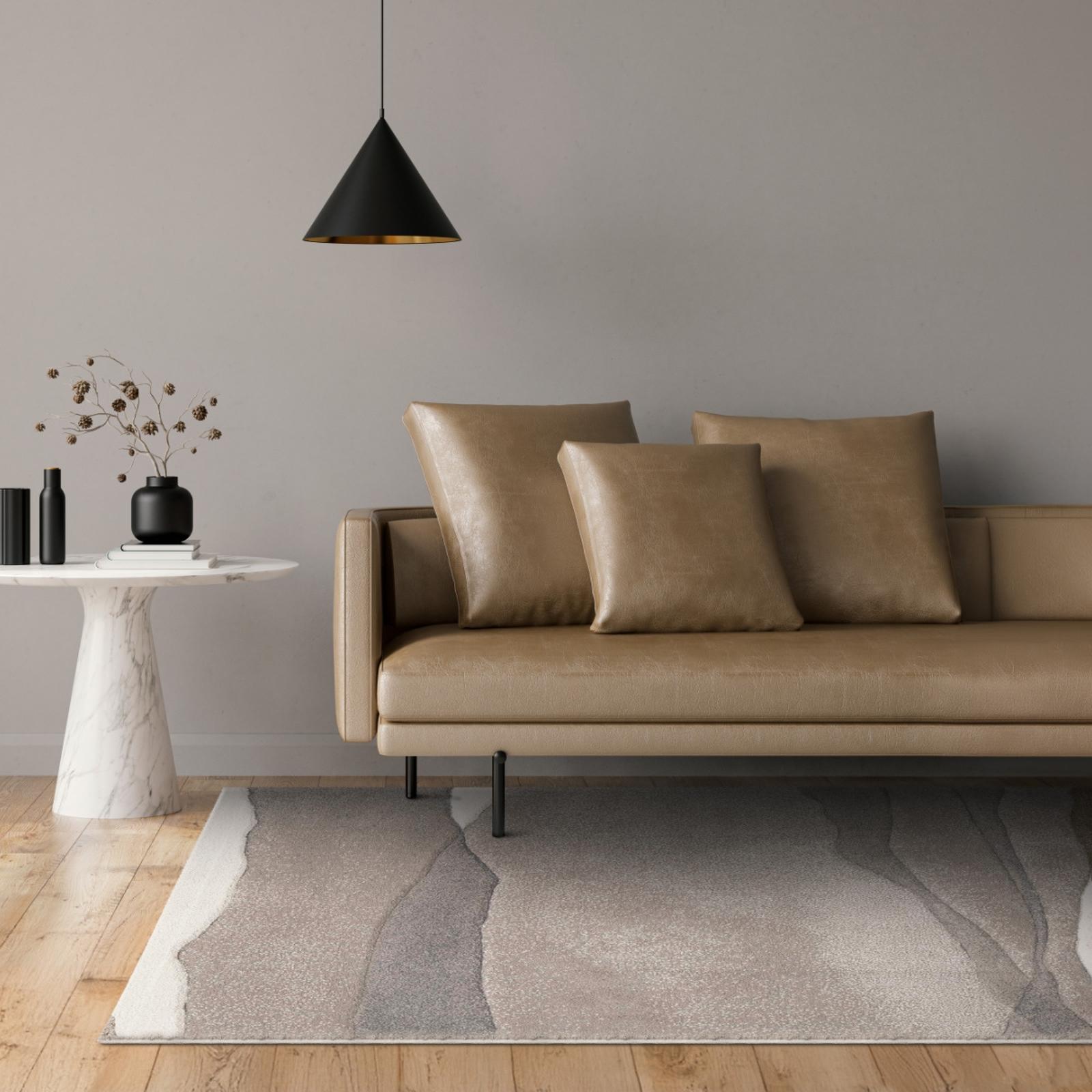 Covor  Sintelon Vegas Home 54EBE  200 x 290 cm, polipropilena, gri + maro + alb, dreptunghiular