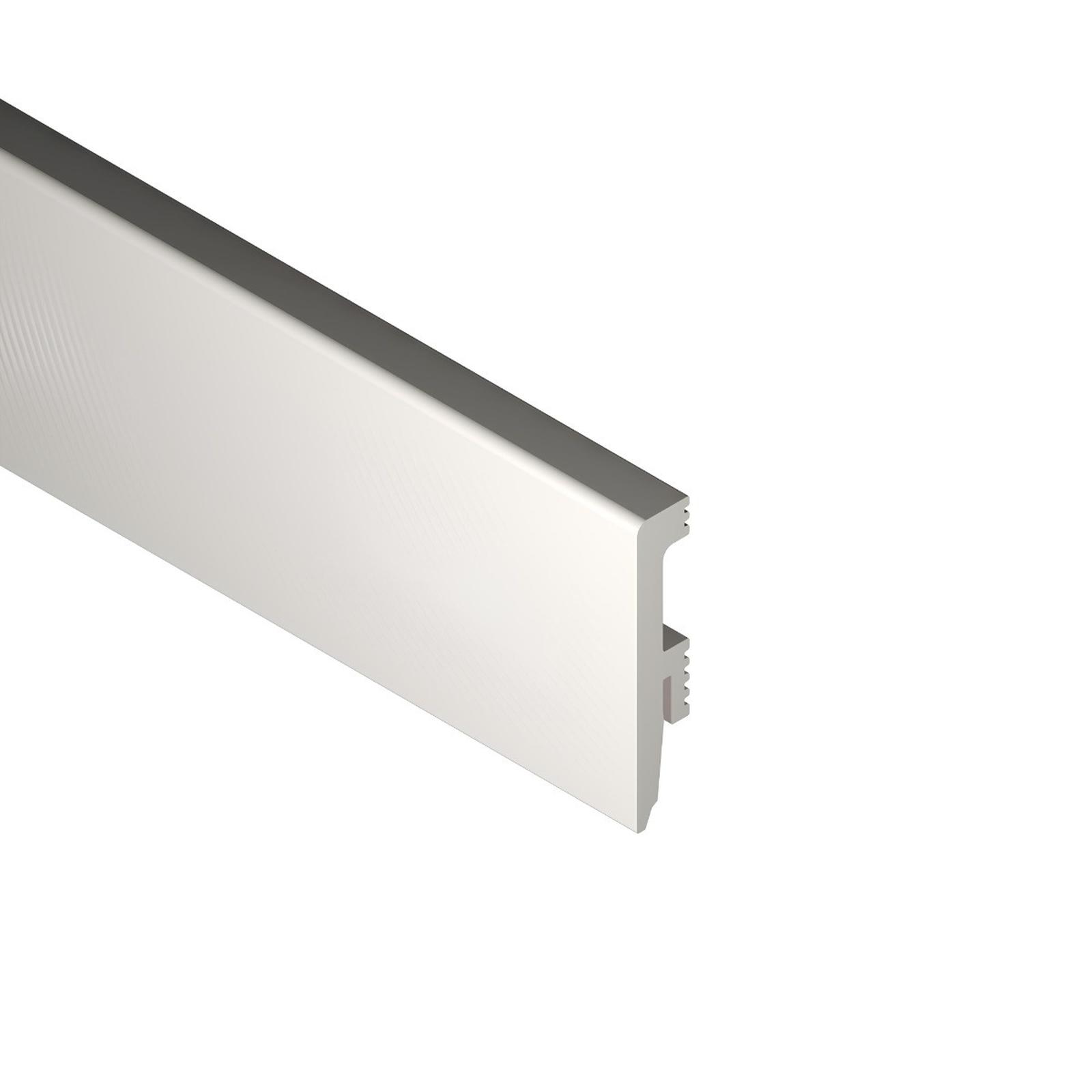Plinta parchet polimer dur, Wood Class Amber PPAM100, alb, 2200 x 100 x 16 mm Plinta parchet polimer dur, Wood Class Amber PPAM100, alb, 2200 x 100 x 16 mm