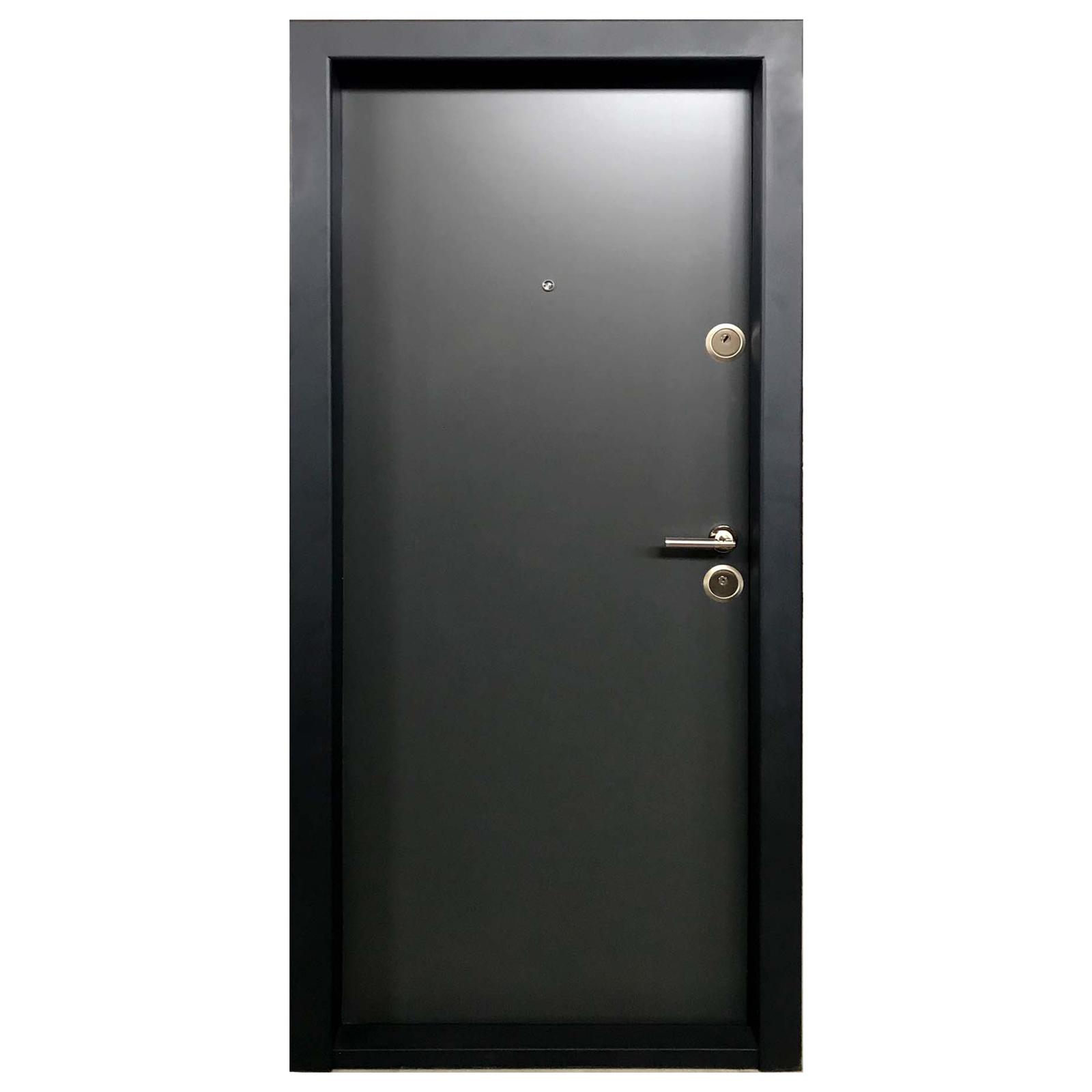 Usa interior metalica Megadoor Ekoplus 9000, stanga, gri antracit, 88 x 200 cm