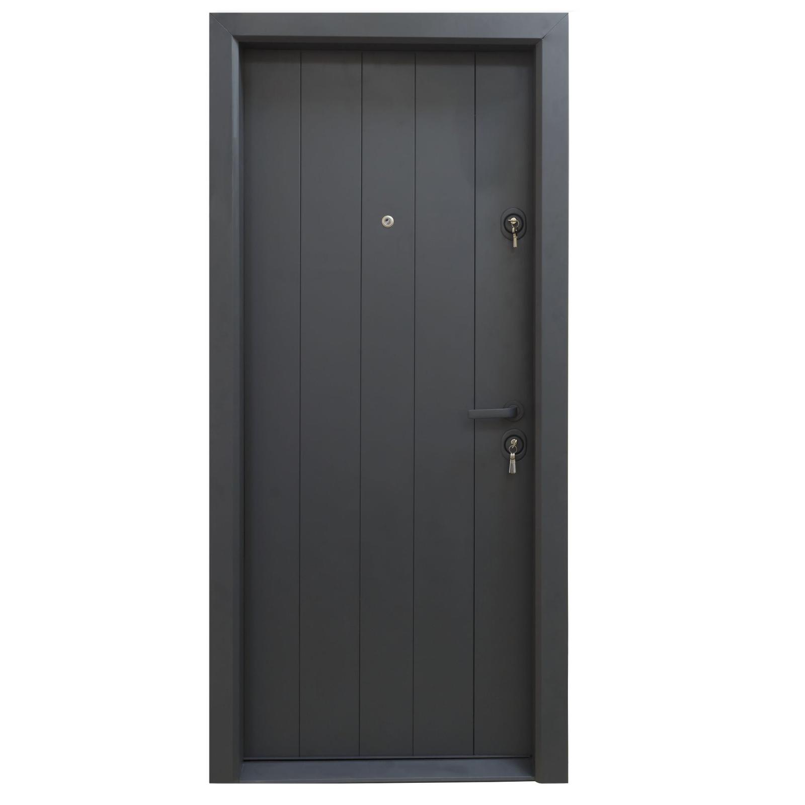 Usa metalica pentru exterior Arta Door 627, stanga, gri antracit, 88 x 201 cm + accesorii
