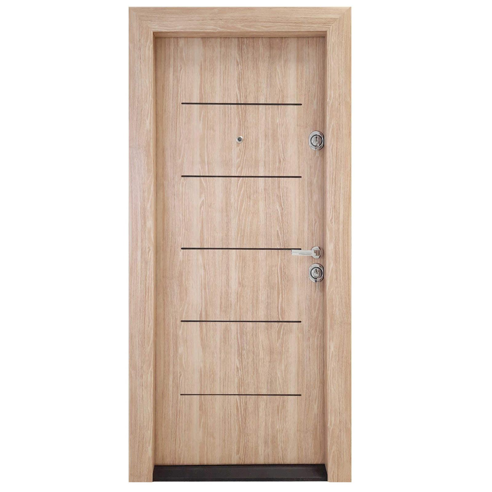 Usa Arta Door Modern PVC 302, stanga, stejar frezat, 88 x 201 cm