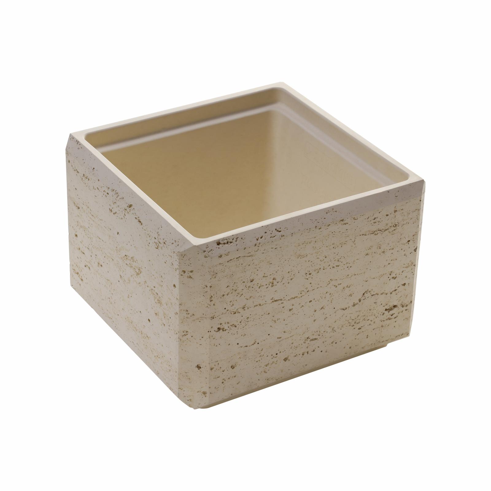 Boltar din beton pentru gard Traverstone Block Smoke, 300 x 300 x 200 mm