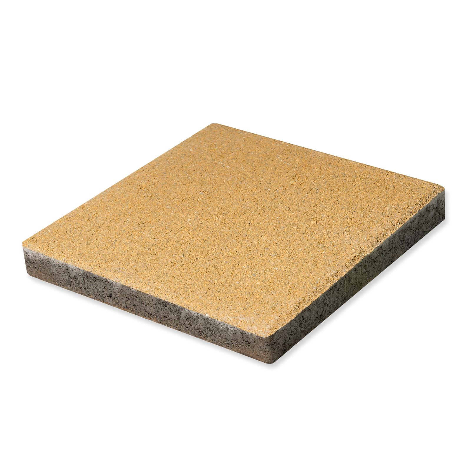 Dala beton rezidentiala Petra Pavaje, Quatro, patrata, galben, 400 X 400 X 50 mm