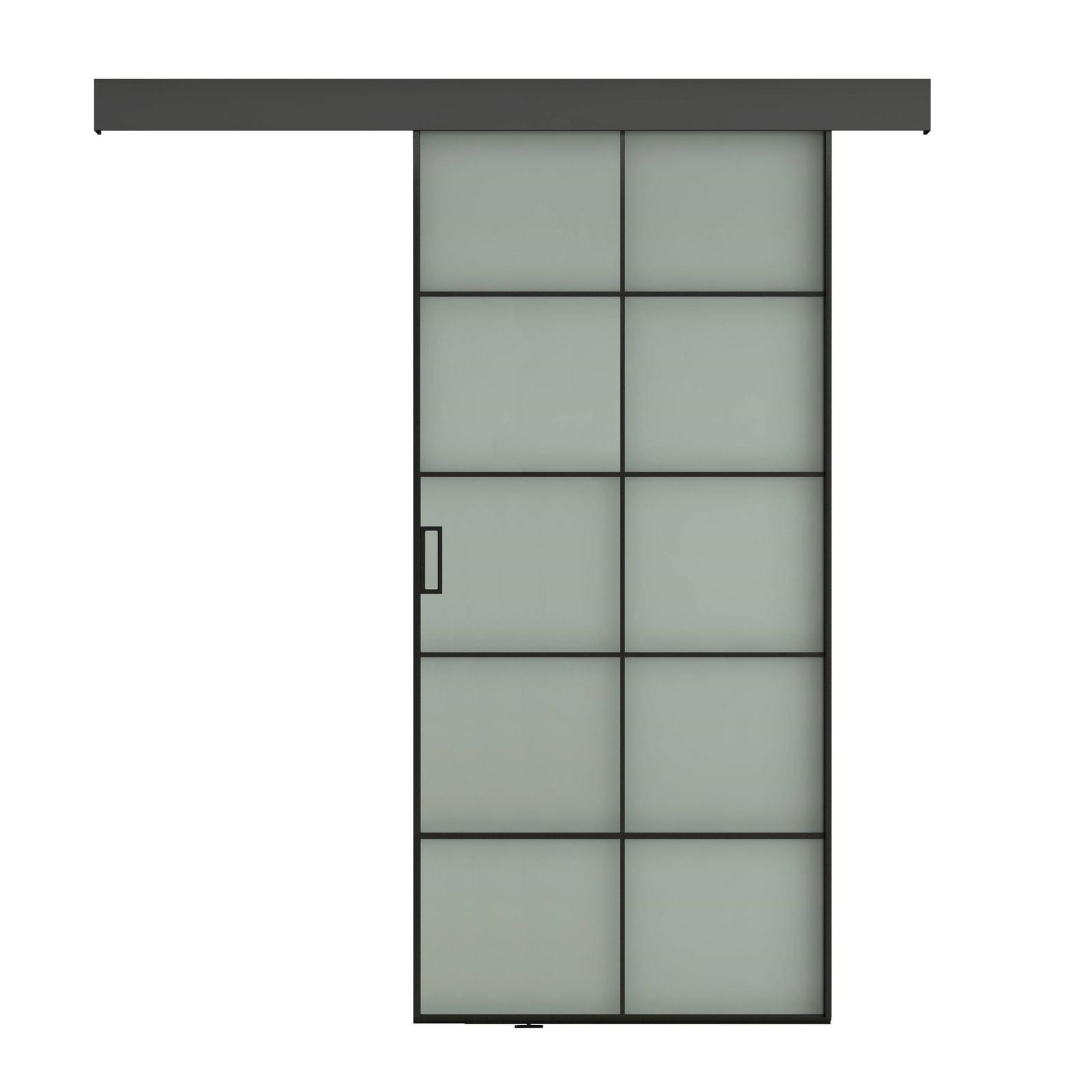 Usa de interior glisanta ASB-002, Unic Spot RO, sticla sablata, 93 x 205 cm