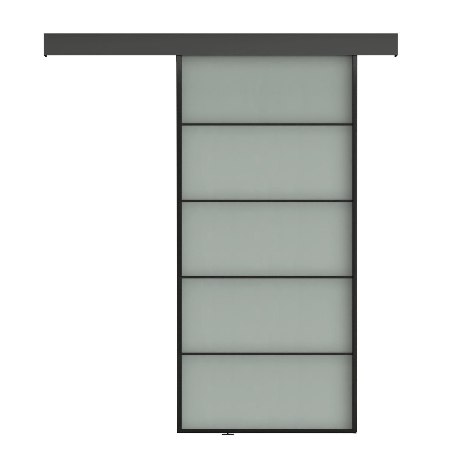 Usa de interior glisanta ASB-004, Unic Spot RO, sticla sablata, 93 x 205 cm