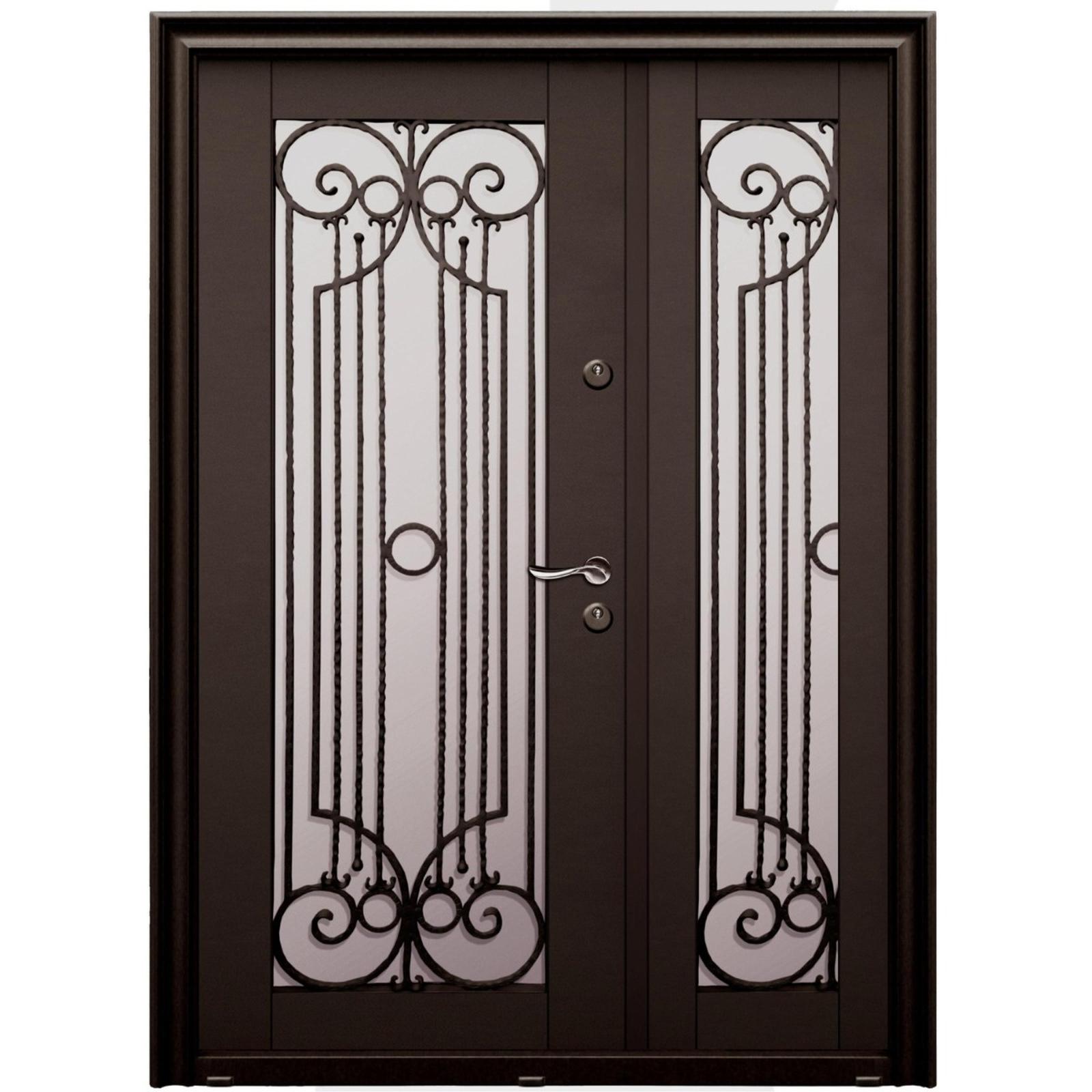 Usa metalica Tracia Hera pentru exterior, stanga, maro cenusiu RAL 8019, 140 x 205 cm + accesorii Usa metalica Tracia Hera pentru exterior, stanga, maro cenusiu RAL 8019, 140 x 205 cm + accesorii