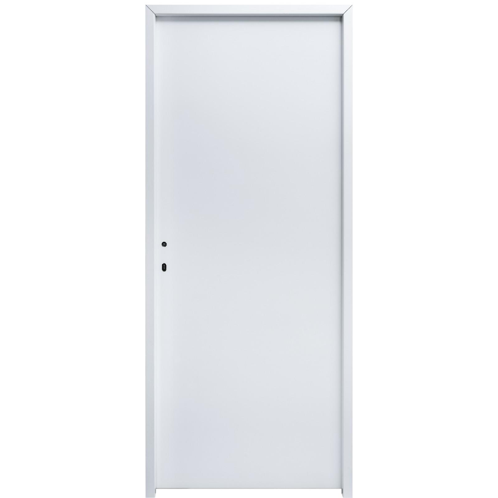 Usa interior celulara, Eco Euro Doors HDF L, dreapta, alb, 76 x 205 cm
