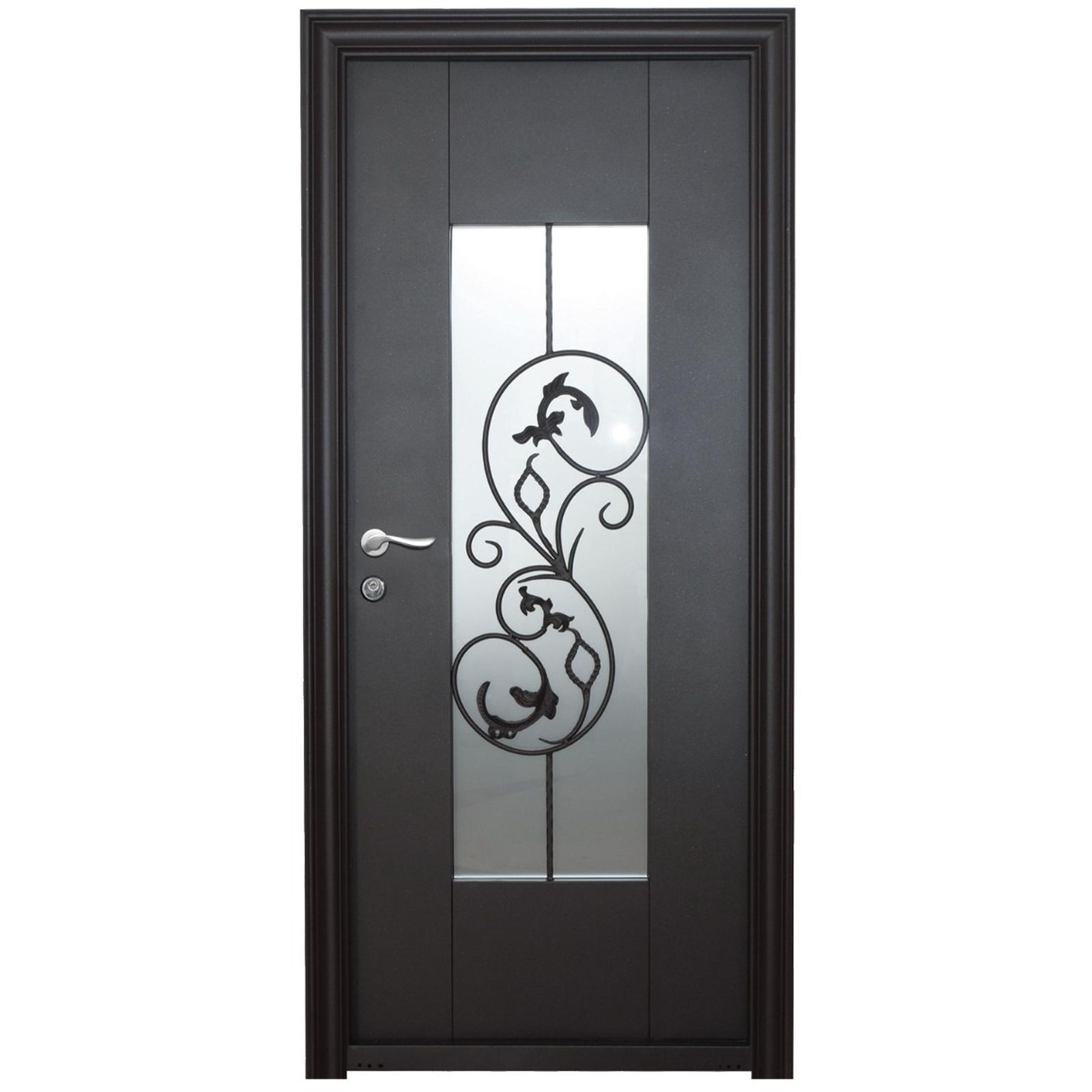 Usa metalica pentru exterior Tracia Dulcineea, dreapta, gri antracit RAL 7016, 100 x 205 cm + accesorii
