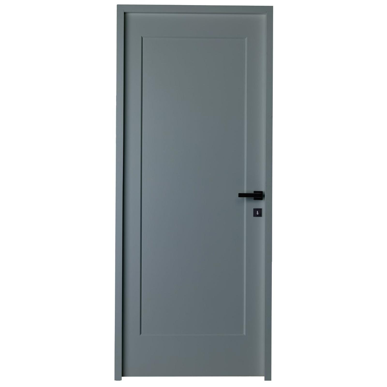 Usa de interior din lemn, Nordoor, dreapta, gri bazalt, 75.5 x 205 cm