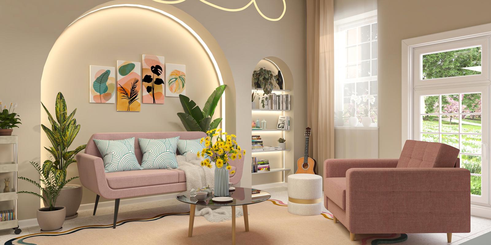 Model amenajare living stil modern aura