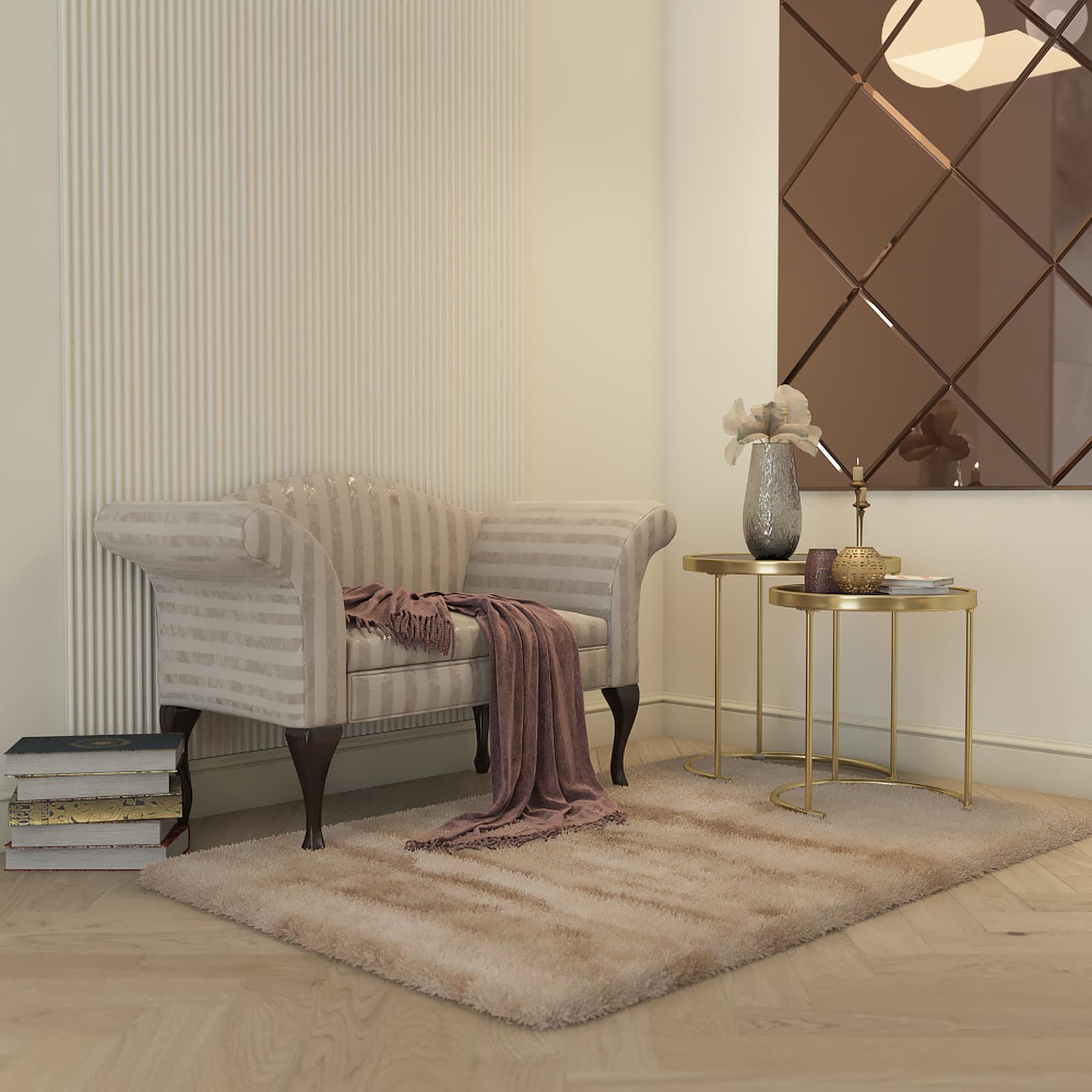 Bancheta hol Fabricio, bej + gri + cires, 122 x 51 x 71.5 cm, 1C