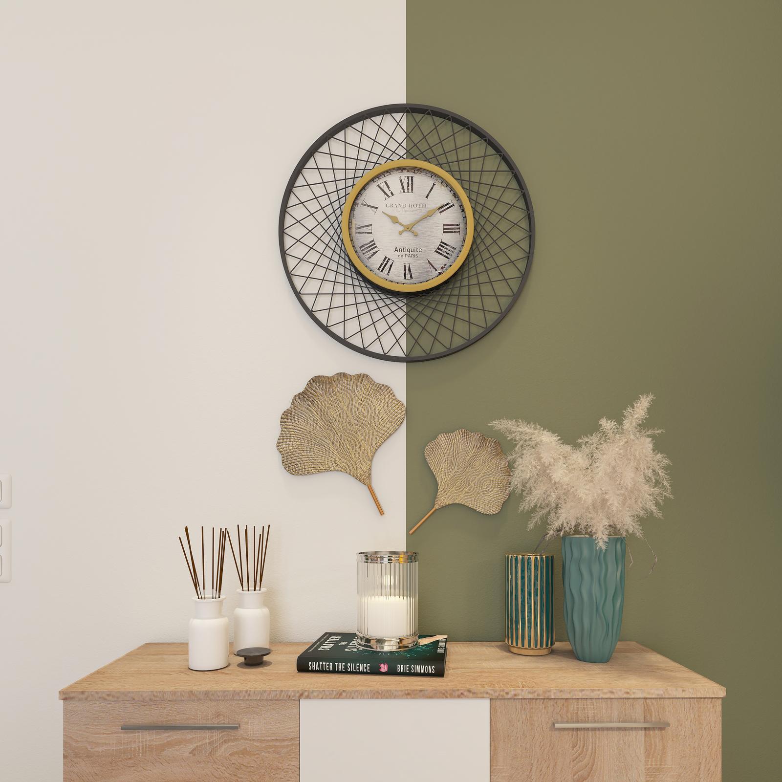 Decoratiune de perete 81226, metal, auriu, 50 x 60.5 cm