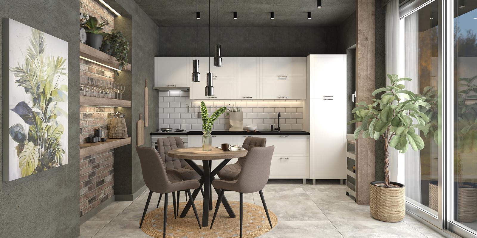 Model amenajare bucătărie stil modern urban harmony
