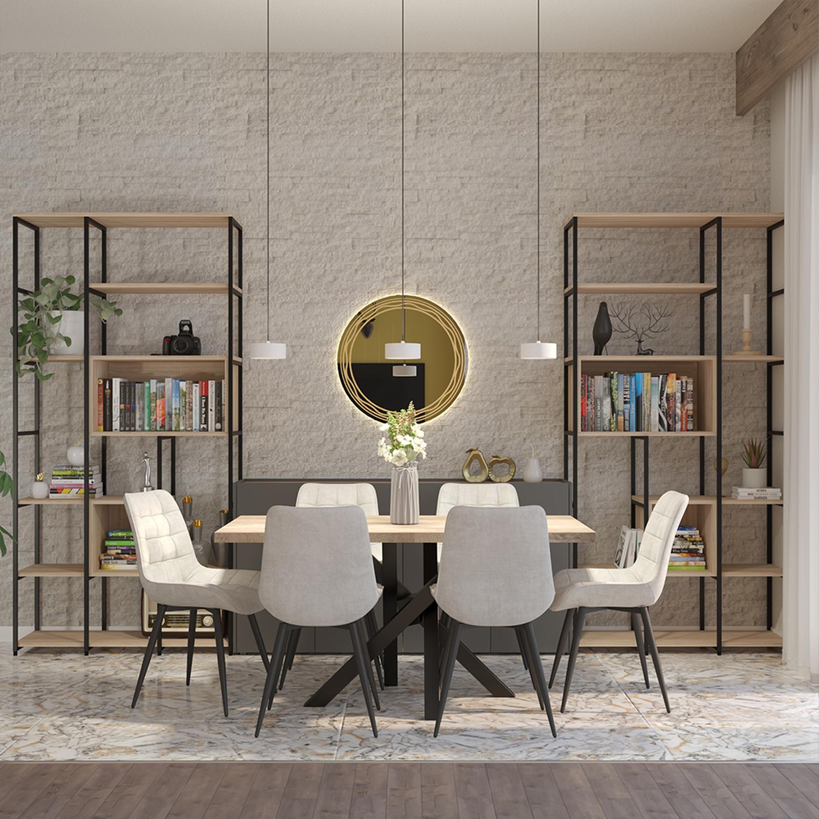 Cadru mobila pentru masa Dakota 1500 x 800 mm, metalic, negru, forma incrucisata, 710 mm